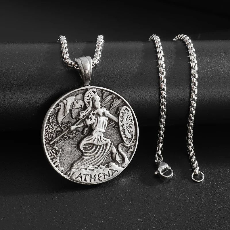 Vintage Greek Athena Coin Necklace | Grailed