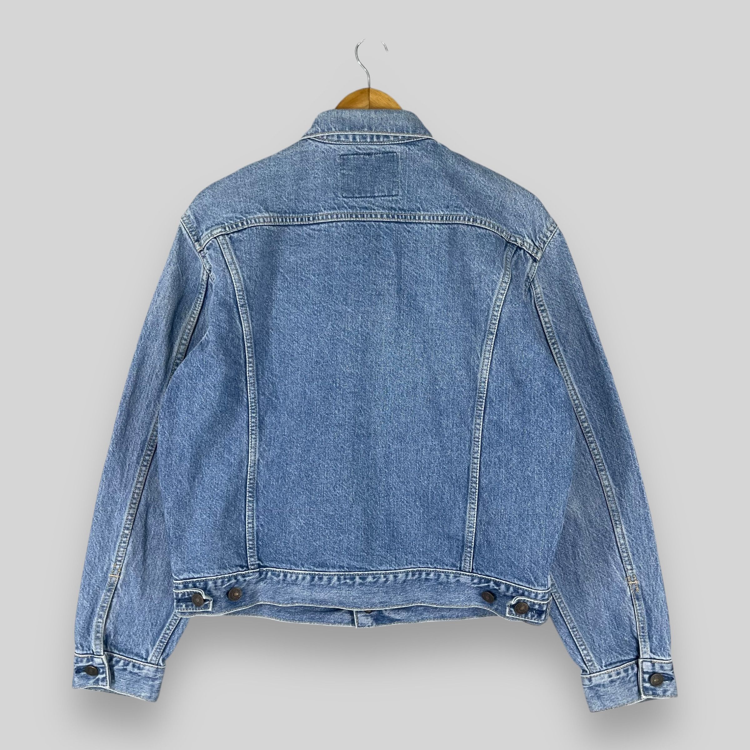 Edwin Vintage 90s EDWIN Usa Classic Denim Trucker Mid Wash Jacket Size US M / EU 48-50 / 2 - 8 Thumbnail
