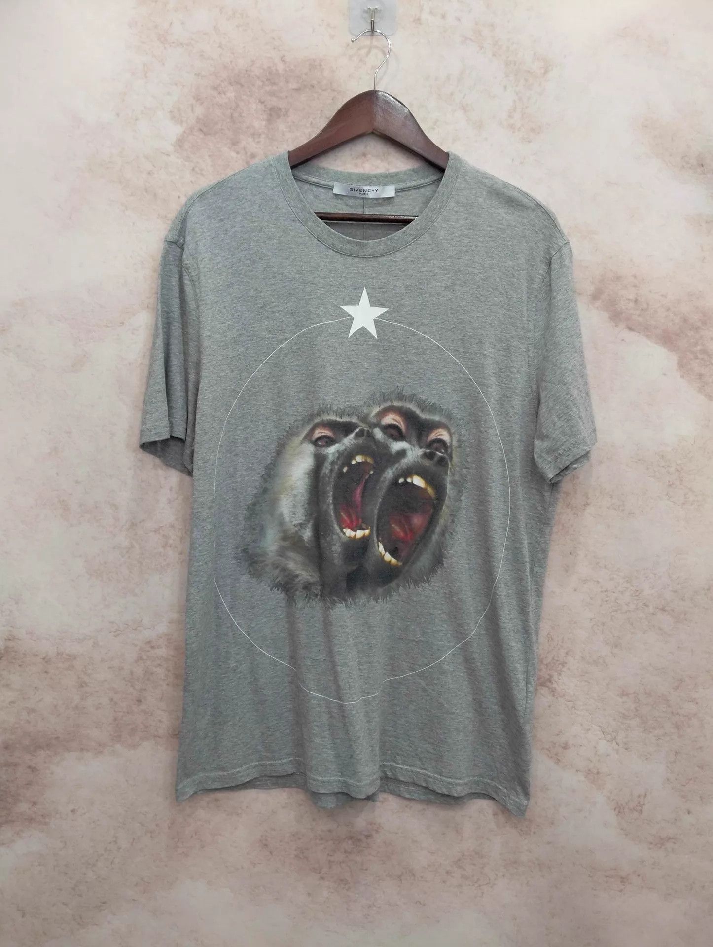 Givenchy Givenchy Double Monkey Gray Short Sleeve XL Size US XL / EU 56 / 4 - 1 Thumbnail