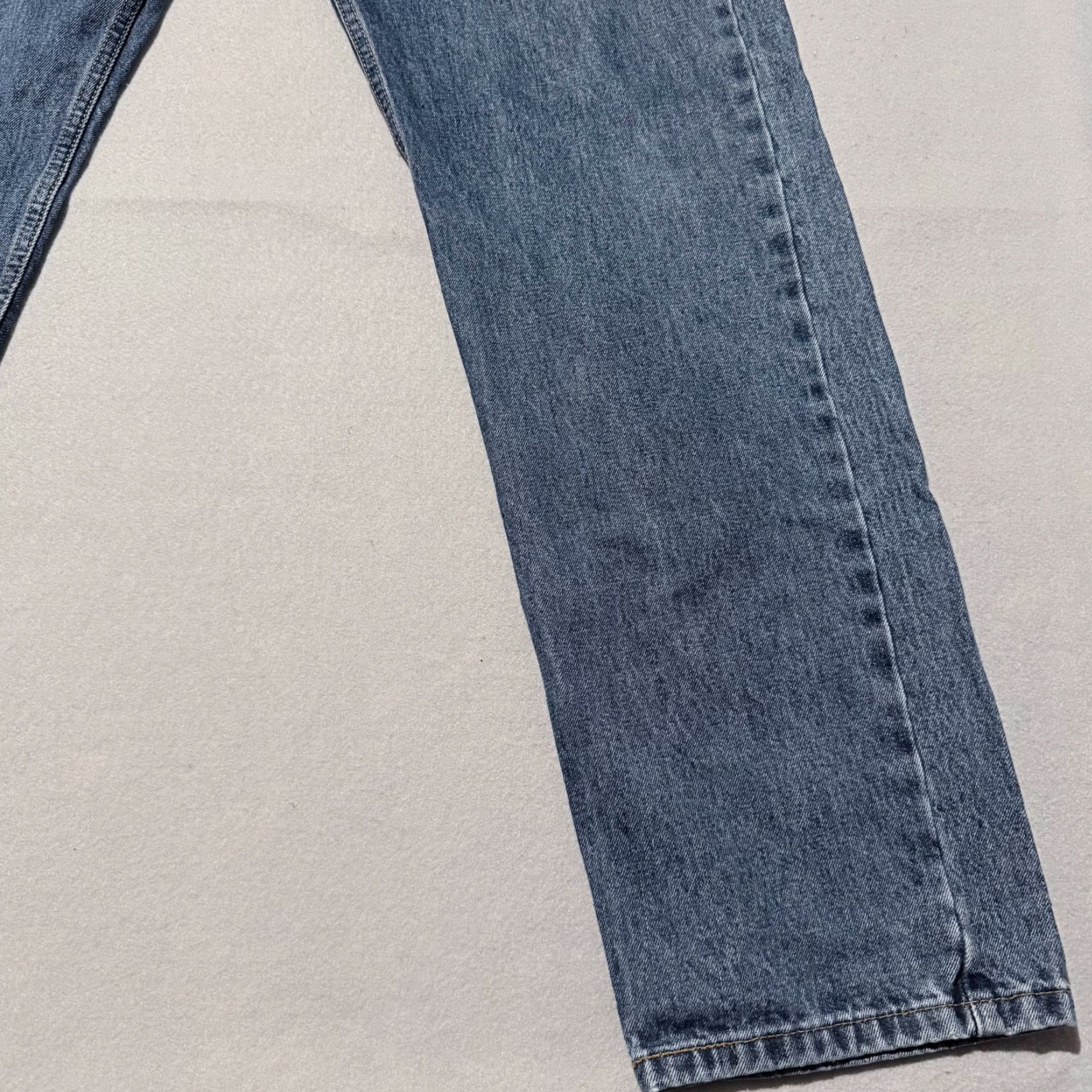 Levi's Levi's 505 Jeans Men Blue Denim Mid Rise Straight Classic Zip Fly 38x34 Size US 38 / EU 54 - 5 Thumbnail