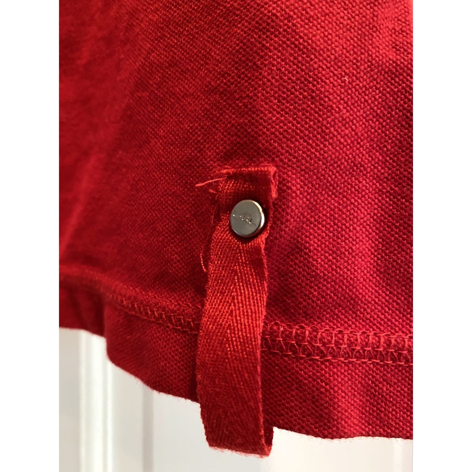 Ralph Lauren VINTAGE? No. Ralph Lauren Active Red Short Sleeve Shirt S Womens Small Crew Neck Cotton Blend T-Shirt Size S / US 4 / IT 40 - 3 Thumbnail