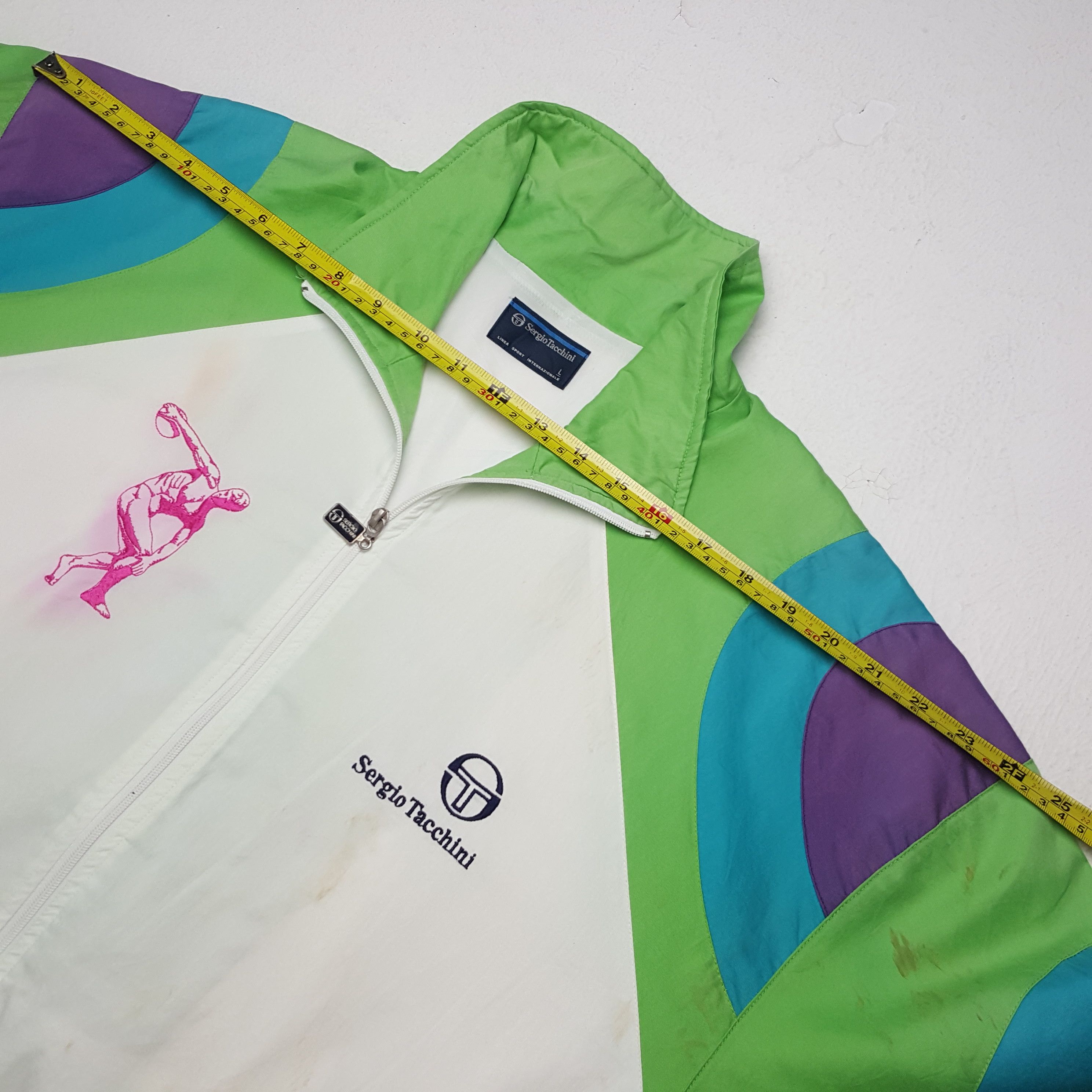 Sergio Tacchini × Vintage Vintage Sergio Tacchini Sports Style Retro Jacket Size US L / EU 52-54 / 3 - 5 Thumbnail