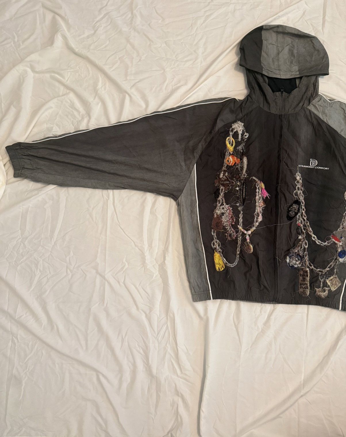 Doublet Doublet Embroided Chain Track Jacket Grey Size US L / EU 52-54 / 3 - 1 Thumbnail