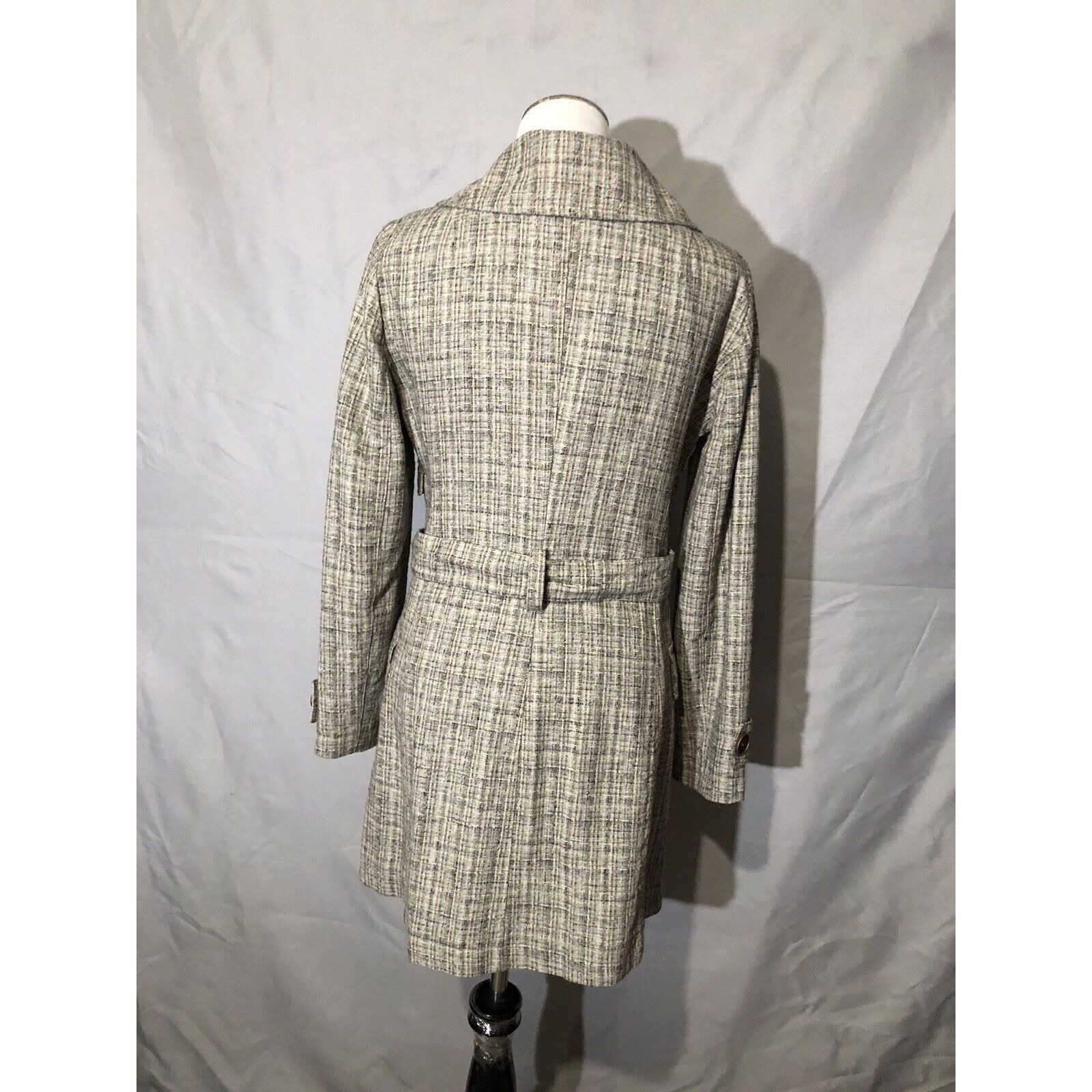 Patrizia Pepe Patrizia Pepe Beige/Brown Coat Cotton Blend Belted Size 44 I Size L / US 10 / IT 46 - 2 Thumbnail