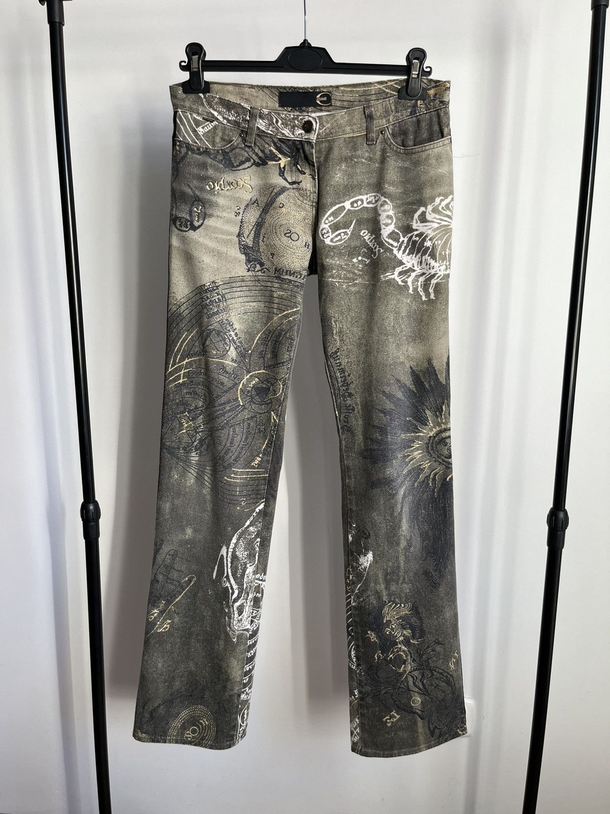 Roberto Cavalli Iconic archive Roberto Cavalli AW03 Astrology low rise jeans Size US 30 / EU 46 - 1 Thumbnail