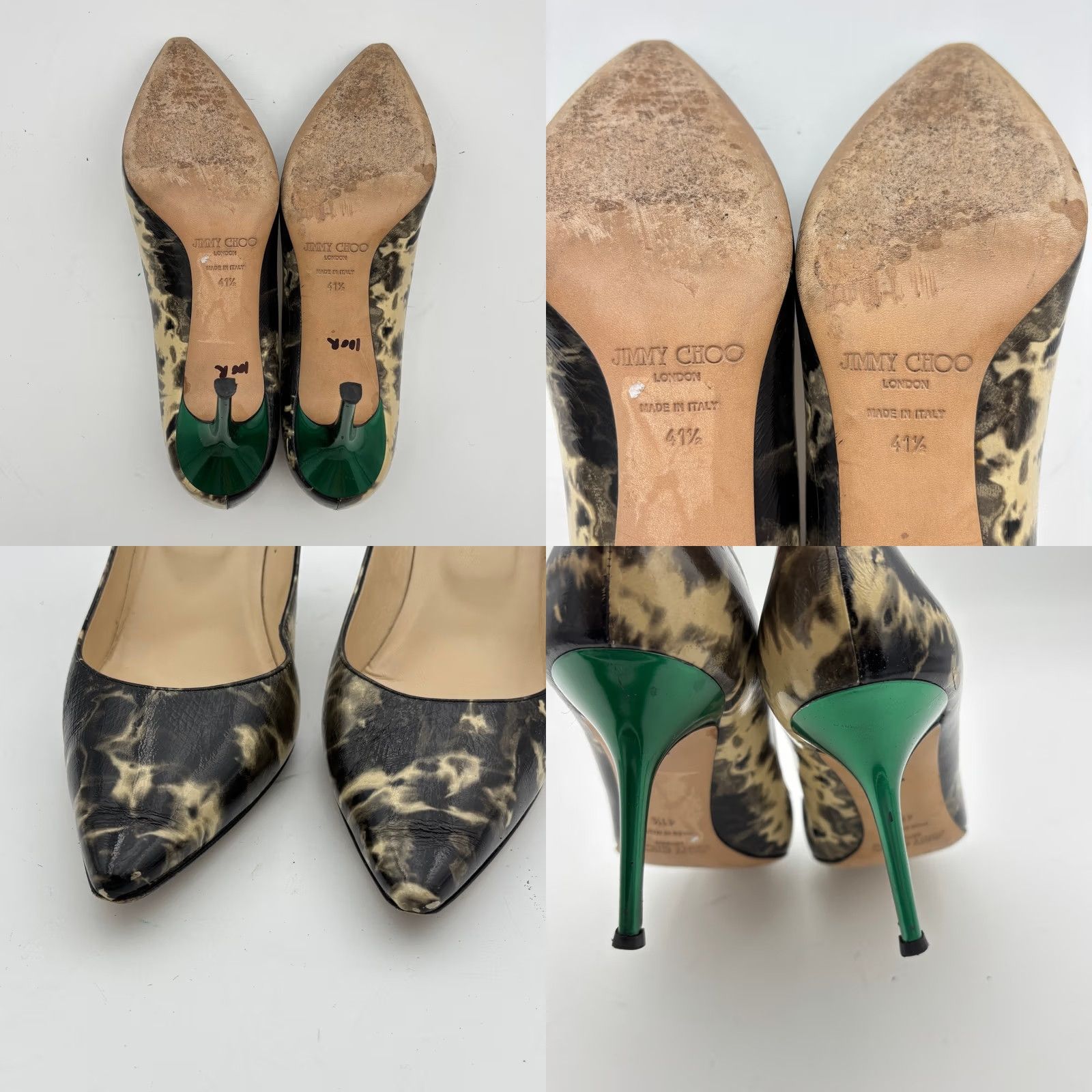 Jimmy Choo Jimmy Choo Romy 85 Patent Leather Pumps Women's 41.5 Multicolor Heels Size US 12 / IT 42 - 8 Thumbnail