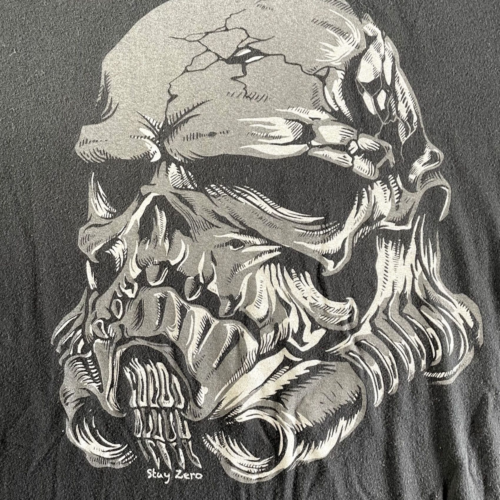 Vintage Zero Foxtrot Shirt Mens Medium Star Wars Recondo Trooper Storm Trooper Crew Neck Black Cotton Short Sleeve T-Shirt 2020s Men Star Wars Theme Size US M / EU 48-50 / 2 - 2 Thumbnail