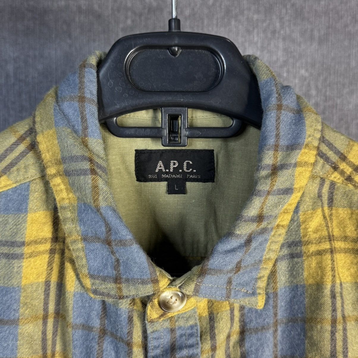 A.P.C. A.P.C. Plaid Flannel Shirt Rue Madame Paris Fits XS-S Size US XS / EU 42 / 0 - 2 Thumbnail