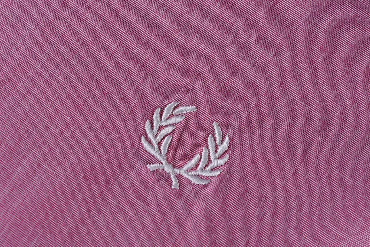 Fred Perry Fred Perry Pink Cotton Short Sleeve Slim Fit Shirt Size US M / EU 48-50 / 2 - 4 Thumbnail