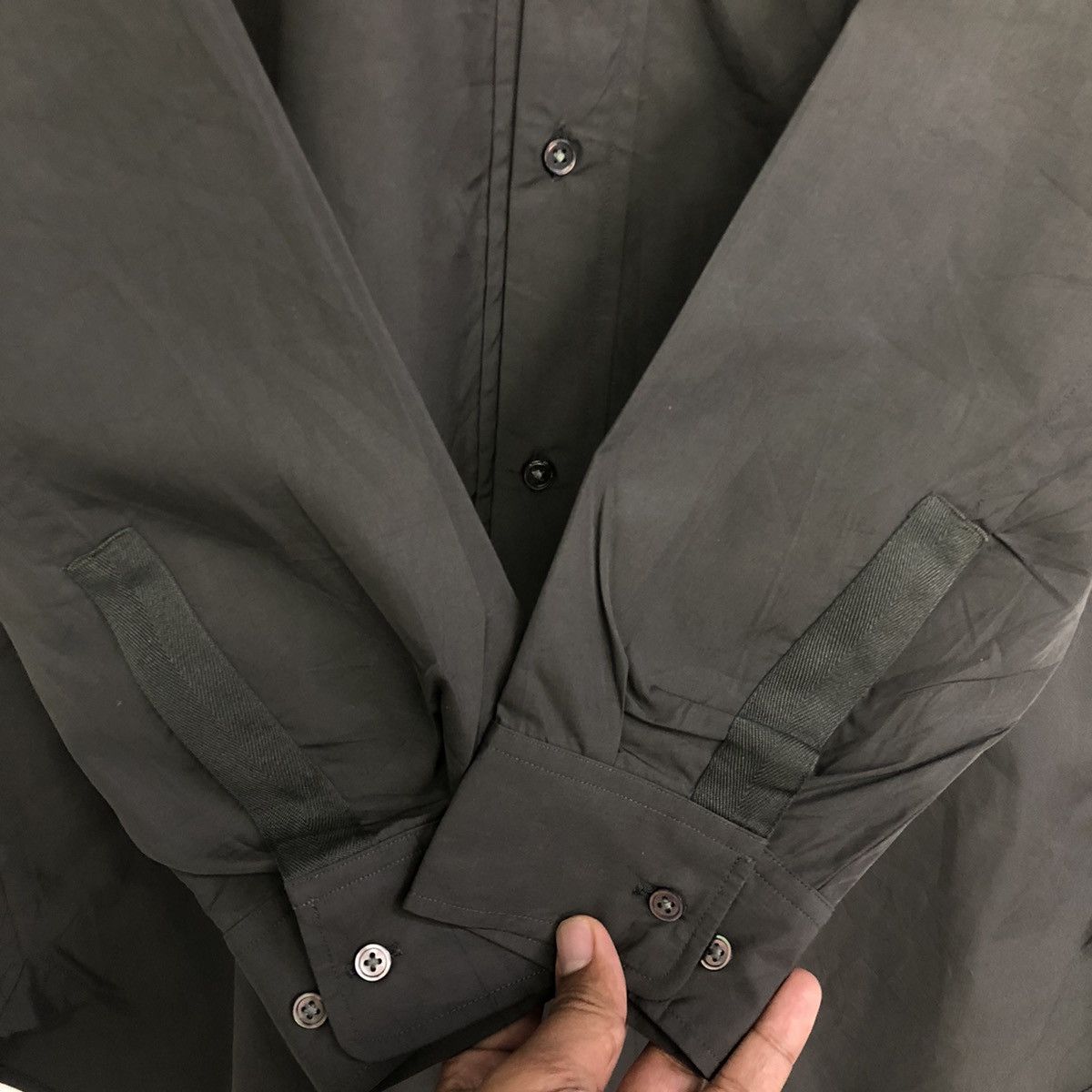 Japanese Brand Jill Sander X Uniqlo Stand Collar Designer Button Shirt Size US M / EU 48-50 / 2 - 8 Thumbnail