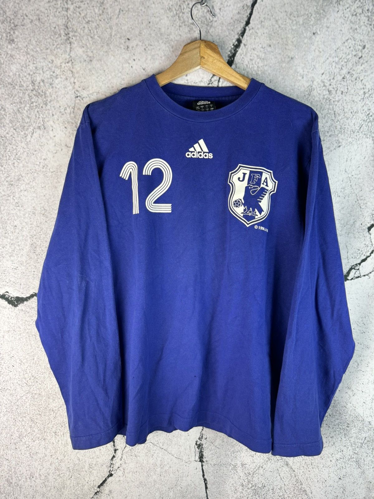 Vintage Adidas JFA Japan Kirin 00s Soccer T-Shirt Size US S / EU 44-46 / 1 - 1 Thumbnail