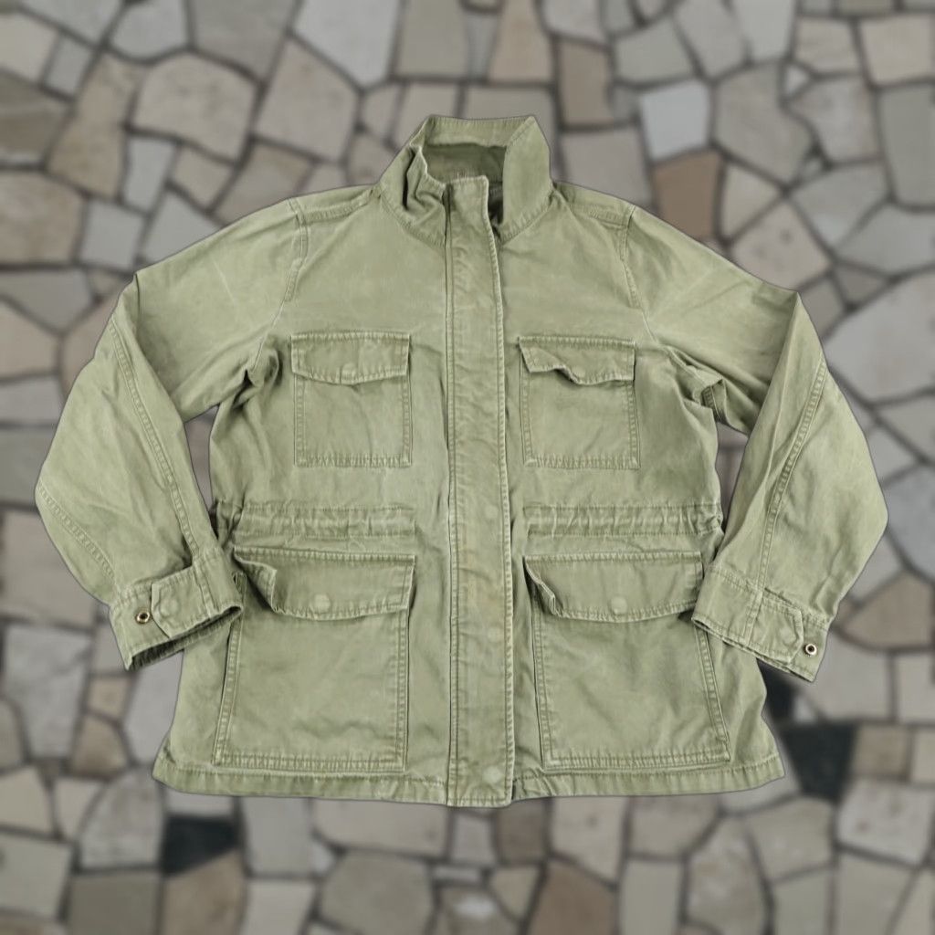 Madewell Madewell Jacket Womens Medium Green Military Coat Field Chore Utility Cargo Work Size M / US 6-8 / IT 42-44 - 1 Thumbnail