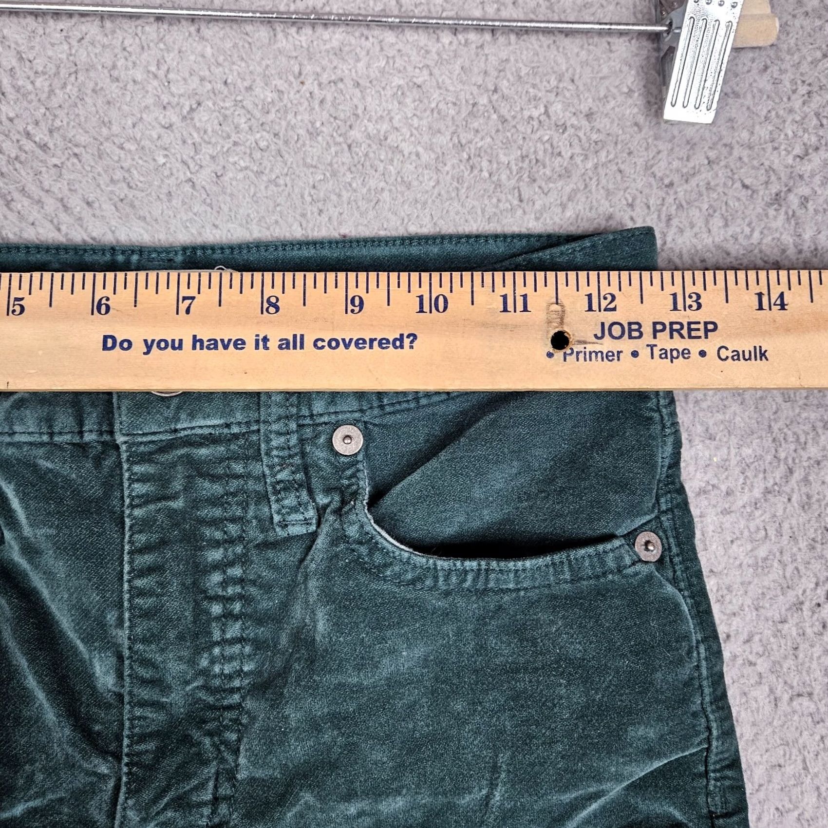 Madewell Madewell 10” High-rise Skinny Green Corduroy Pant Size 26 Size 26" / US 2 / IT 38 - 3 Thumbnail