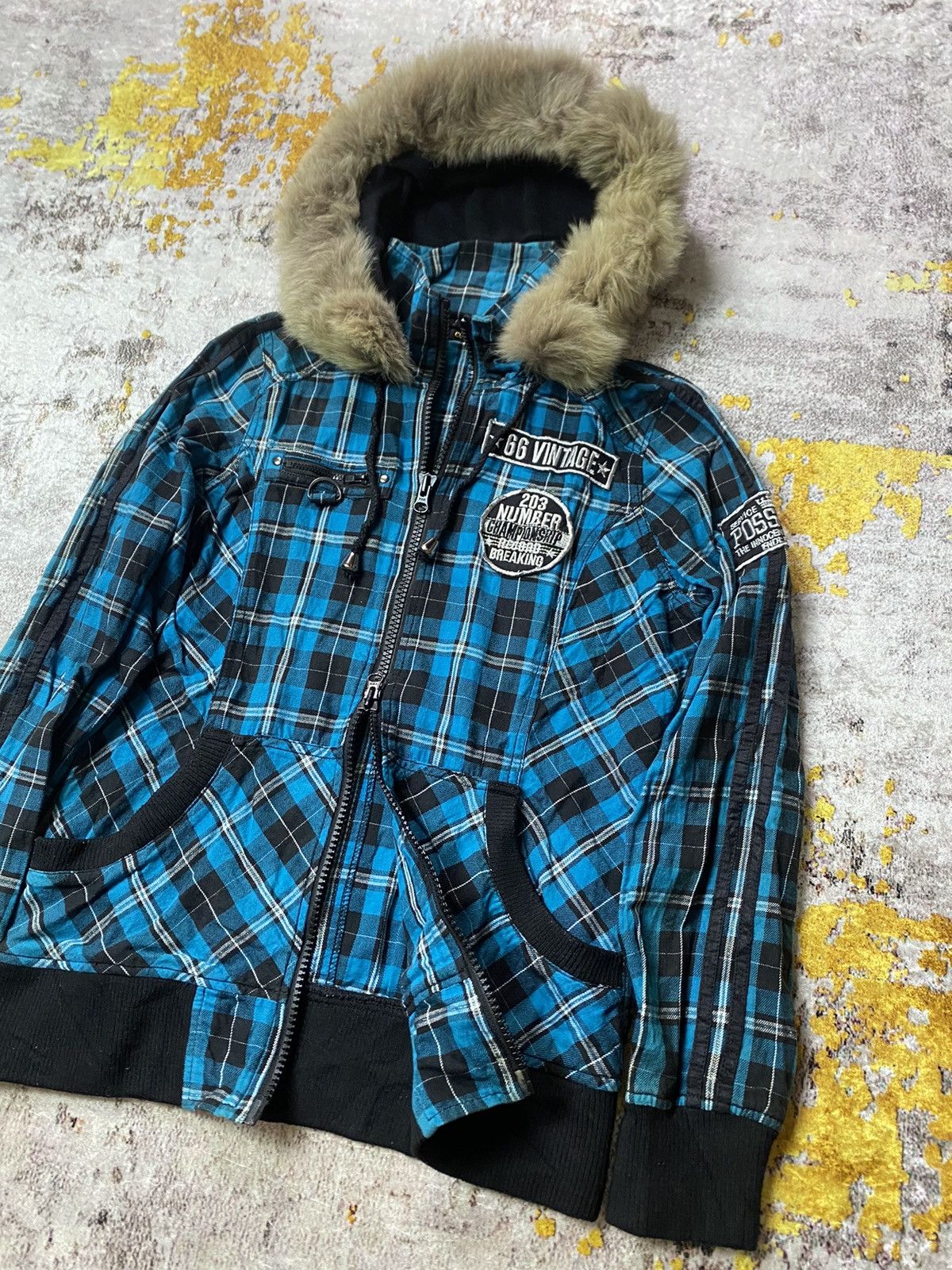 If Six Was Nine × Japanese Brand × Le Grande Bleu (L.G.B.) Japanes Cornflake fur Ifsix Lgb Style Size US L / EU 52-54 / 3 - 2 Thumbnail