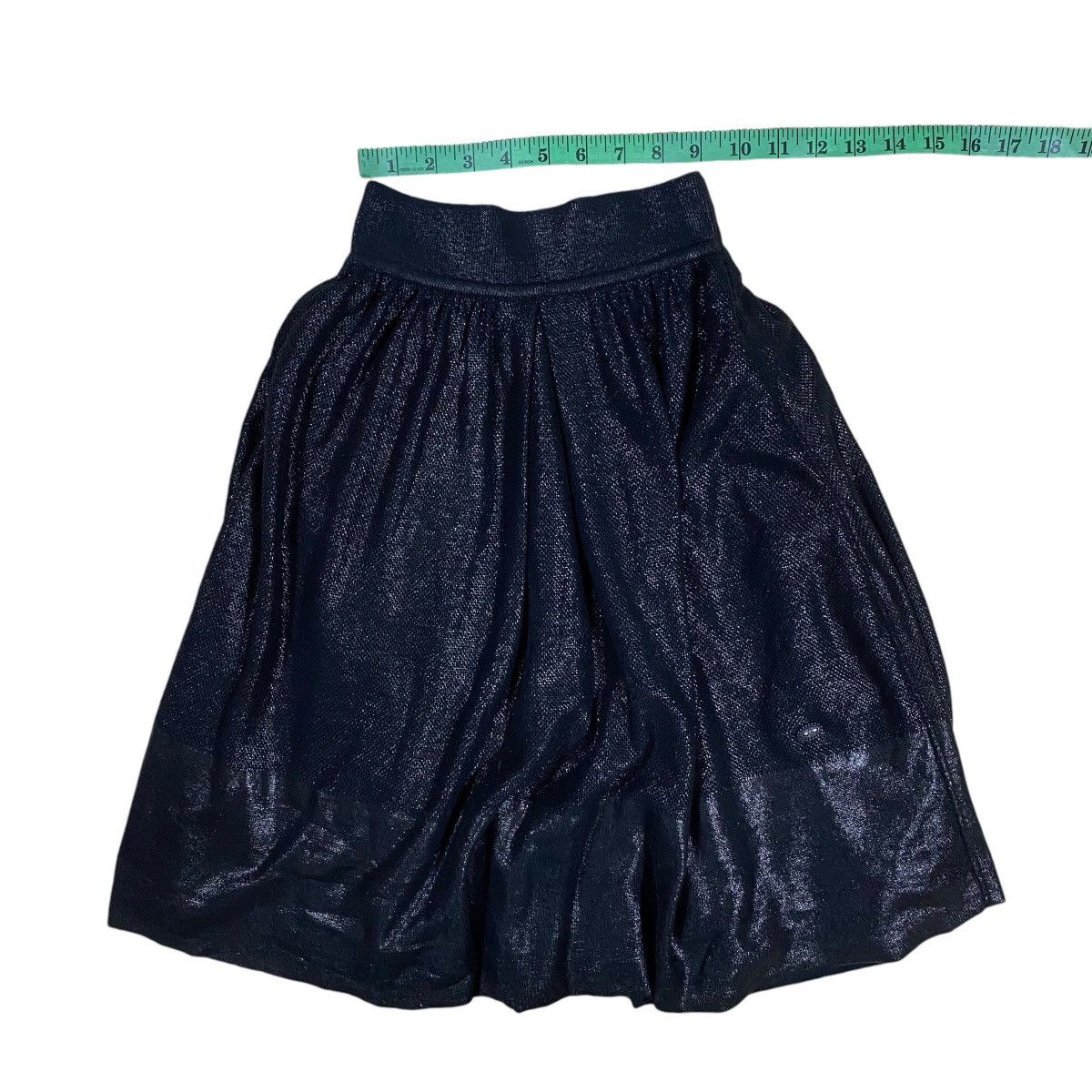 Chanel × Vintage Vintage Chanel Black Coated Skirt Size 24" / US 00 / IT 34 - 21 Thumbnail