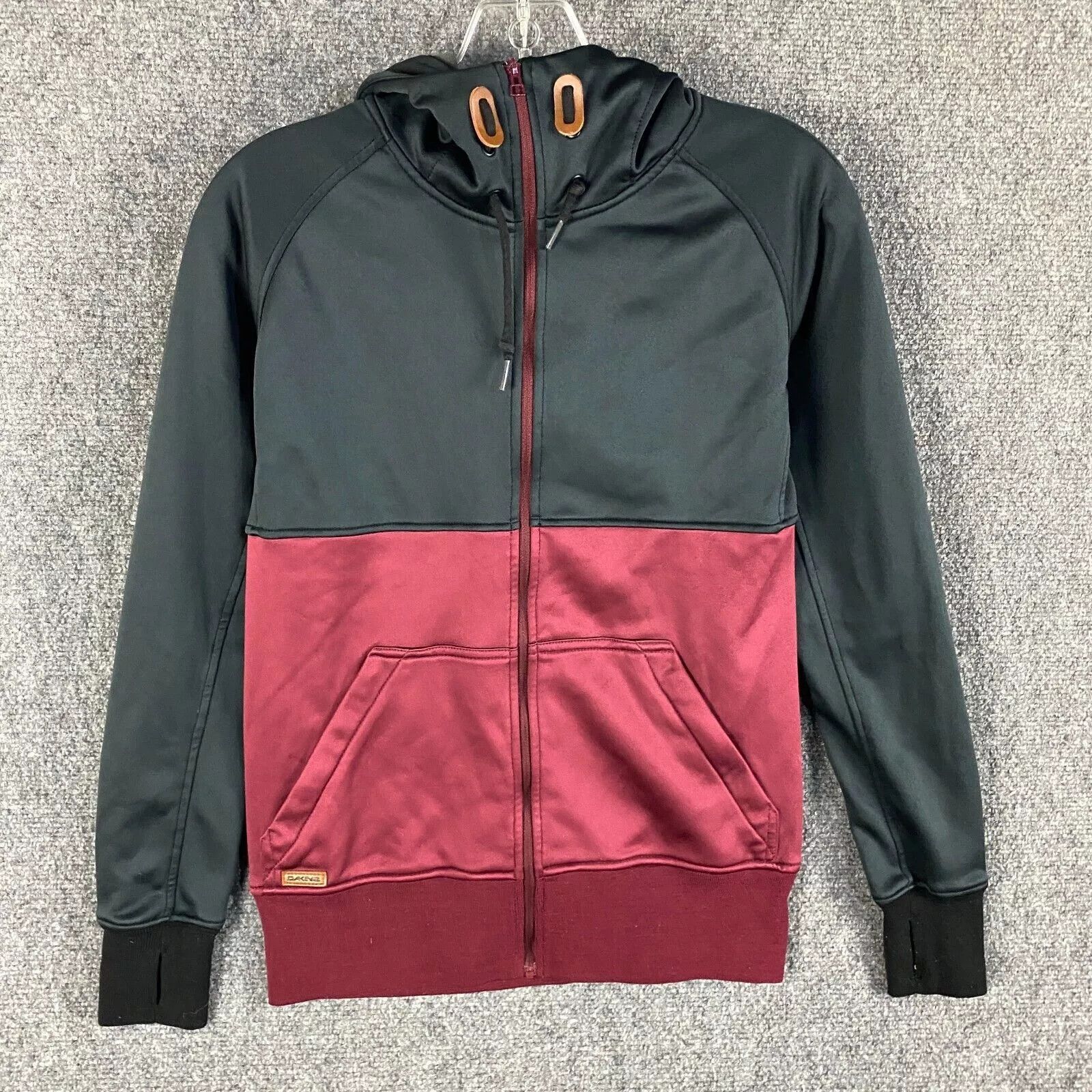 Dakine Dakine Hoodie Women's XS Full Zip Red Drawstring Polyester Size XS / US 0-2 / IT 36-38 - 1 Thumbnail