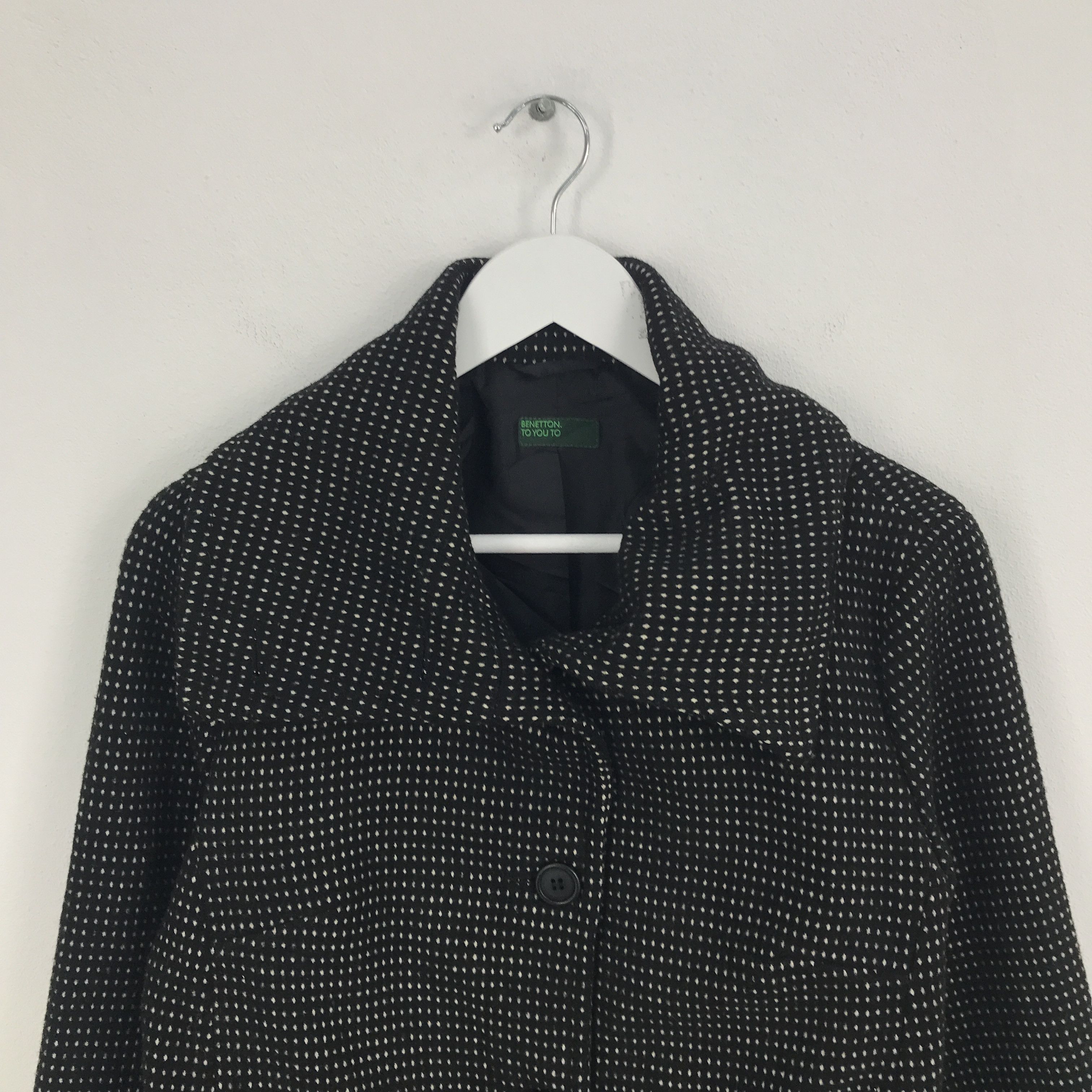 Benetton Rare Benetton to you to Button up wool jacket Size US L / EU 52-54 / 3 - 2 Thumbnail