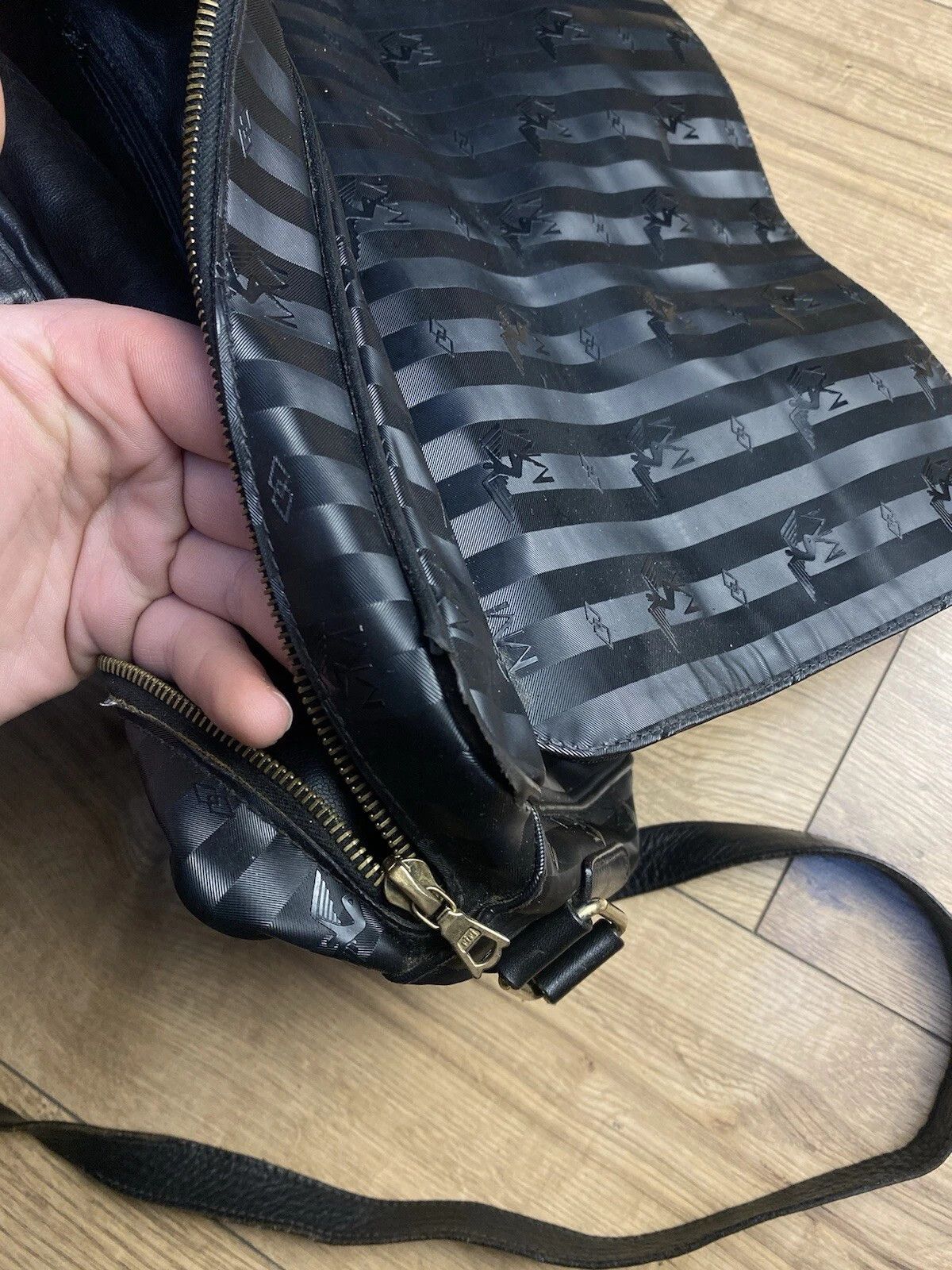 Maison Mollerus Rare Maison Mollerus Big Nylon /Leather Vintage Bag Monogram Size ONE SIZE - 7 Thumbnail