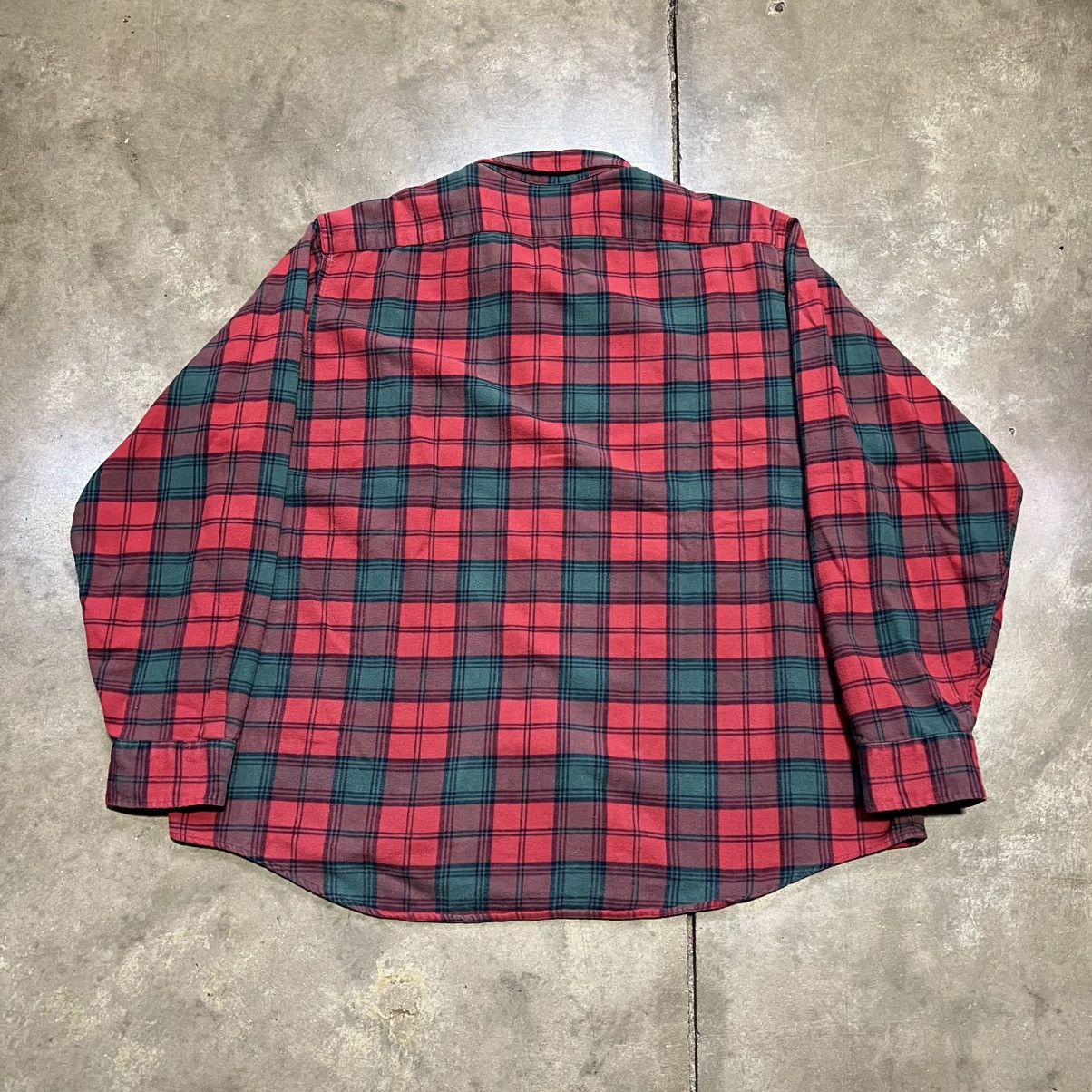 L.L. Bean Vintage LL Bean Plaid Flannel Shirt Button Up Outdoor Hiking Size US XL / EU 56 / 4 - 6 Thumbnail