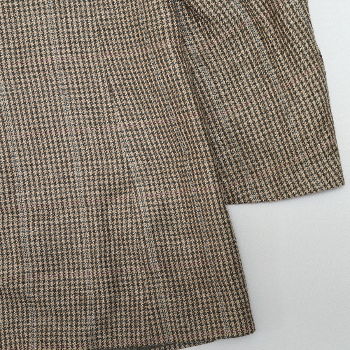 Polo Ralph Lauren Polo Ralph Lauren Vintage Houndstooth Blazer Silk Flax Wool Size 42R - 16 Thumbnail