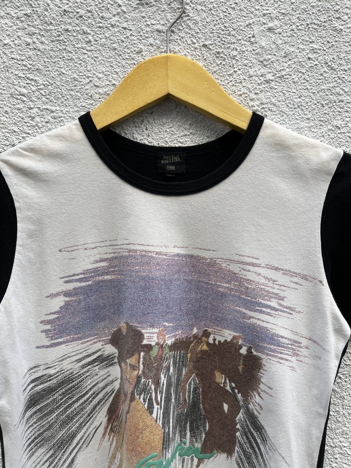Jean Paul Gaultier 90’s Jean Paul Gaultier Femme Printed Tshirt Size M / US 6-8 / IT 42-44 - 2 Thumbnail