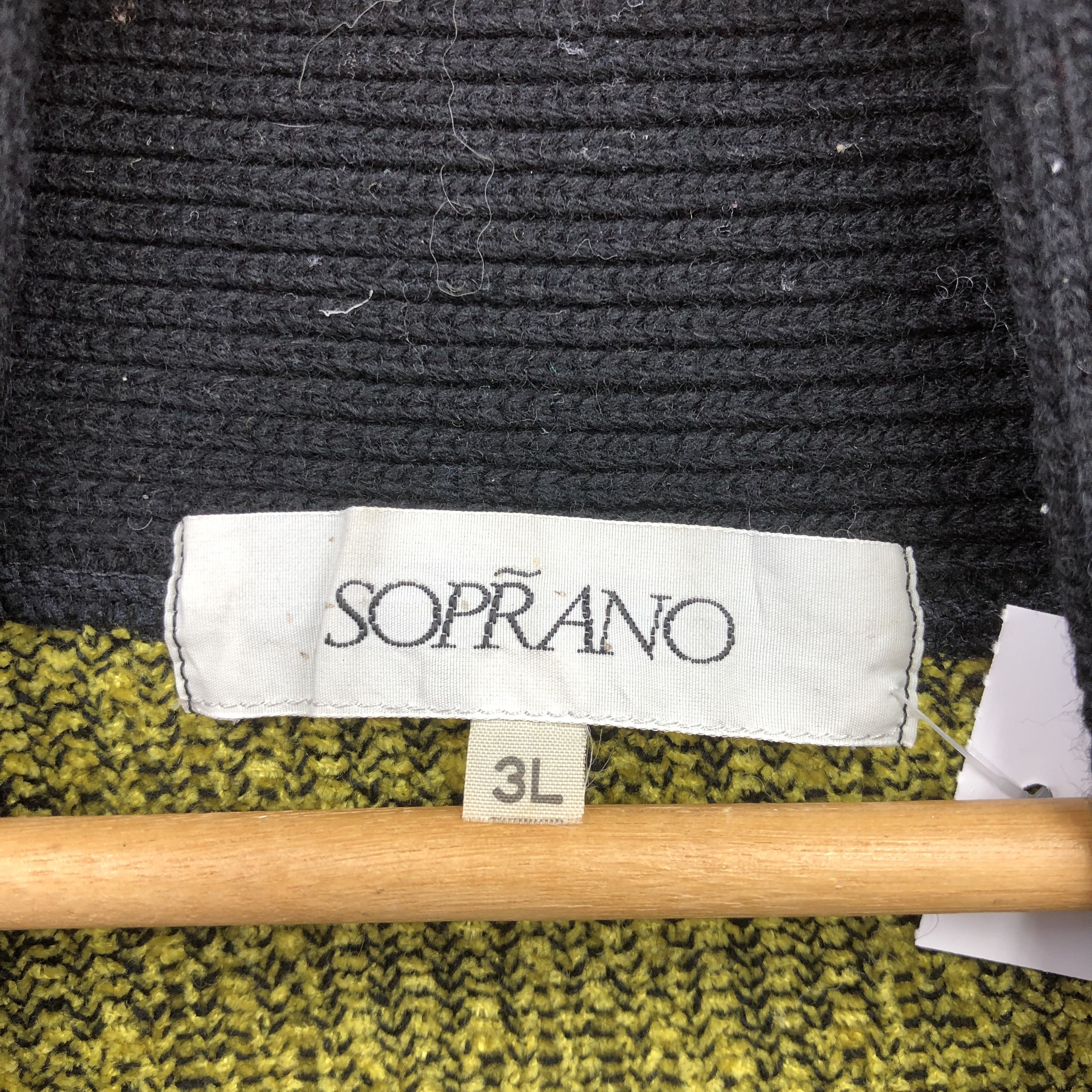 Aran Isles Knitwear Vintage Houndstooth Knit Cardigan Yellow Sweater Sweatshirt Size US XL / EU 56 / 4 - 4 Thumbnail