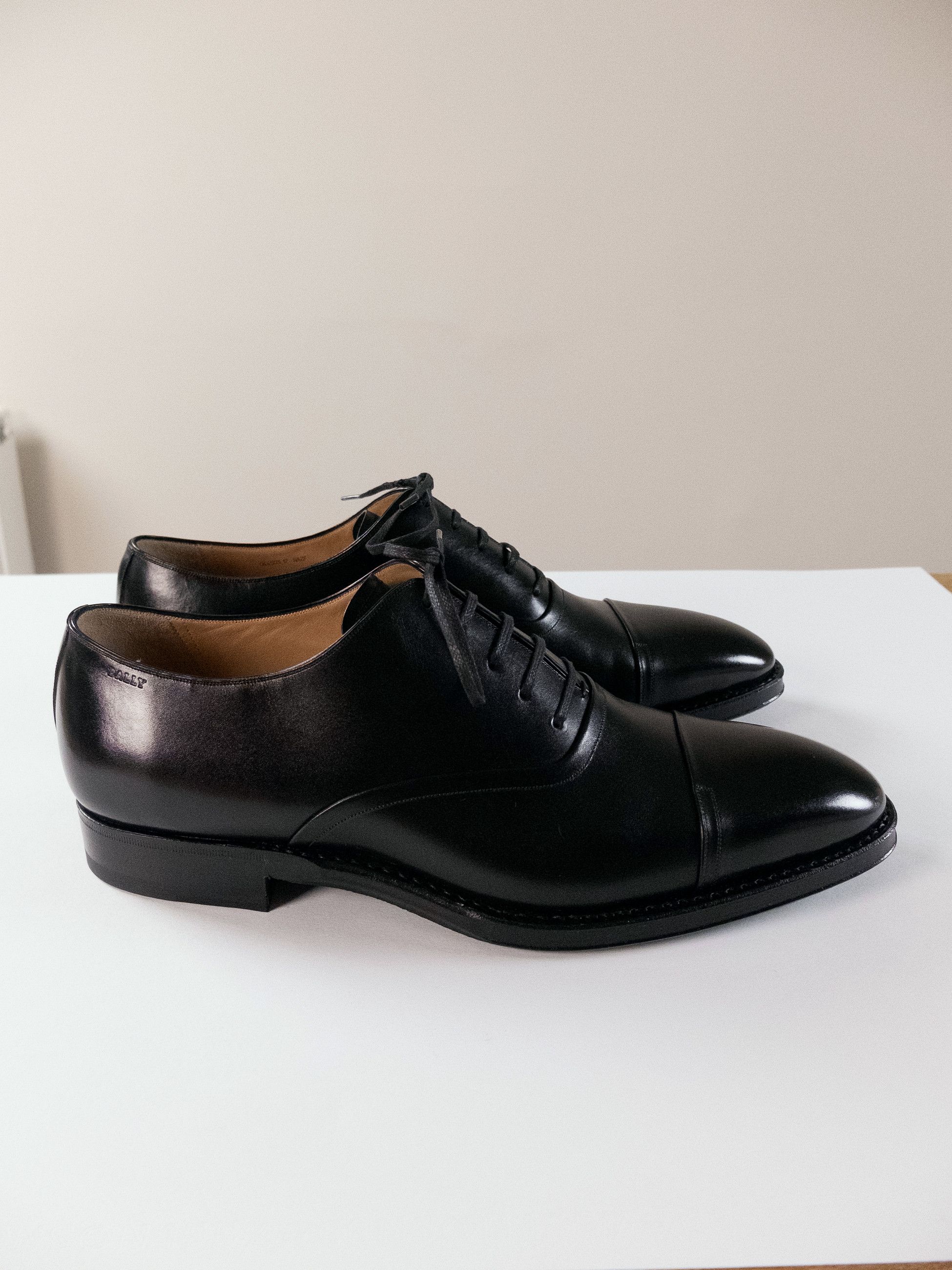 Bally BALLY Scribe black Goodyear welted leather Oxford shoes Size US 10 / EU 43 - 4 Thumbnail