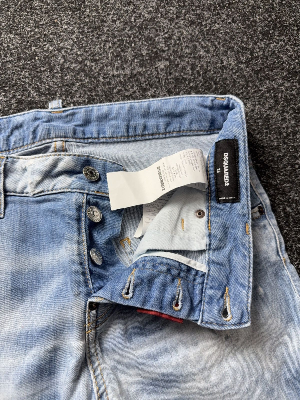 Dsquared2 00s Dsquared2 Distressed Light Wash Denim Jeans Size 38 Size 26" / US 2 / IT 38 - 8 Thumbnail