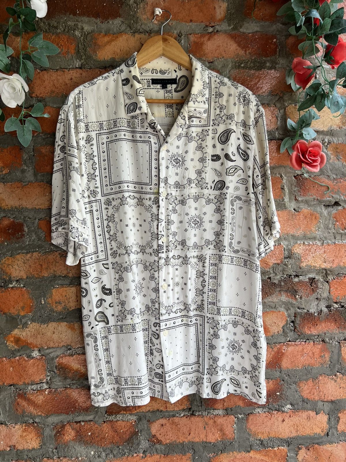 Spao For Men Rayon Button Up Shirt