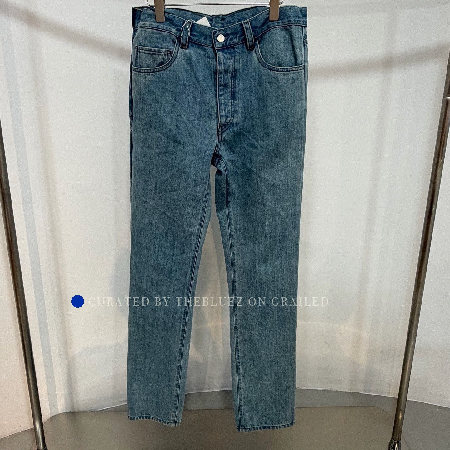 Prada Blue Denim Straight-Leg Jeans Size US 32 / EU 48 - 1 Thumbnail