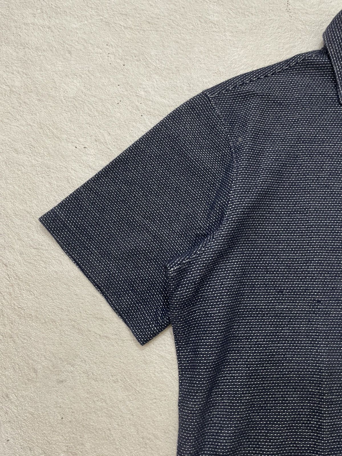 If Six Was Nine 2000s Takeo Textured Knit Polo Shirt Navy ifsix LGB hysteric Size US L / EU 52-54 / 3 - 3 Thumbnail
