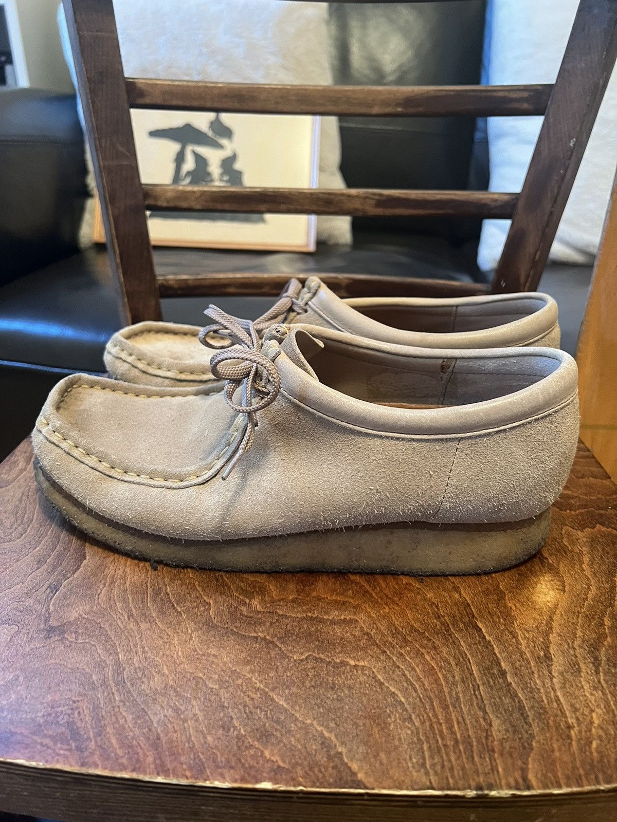 Clarks Clark’s Wallabees Beige Size US 9 / EU 42 - 3 Thumbnail