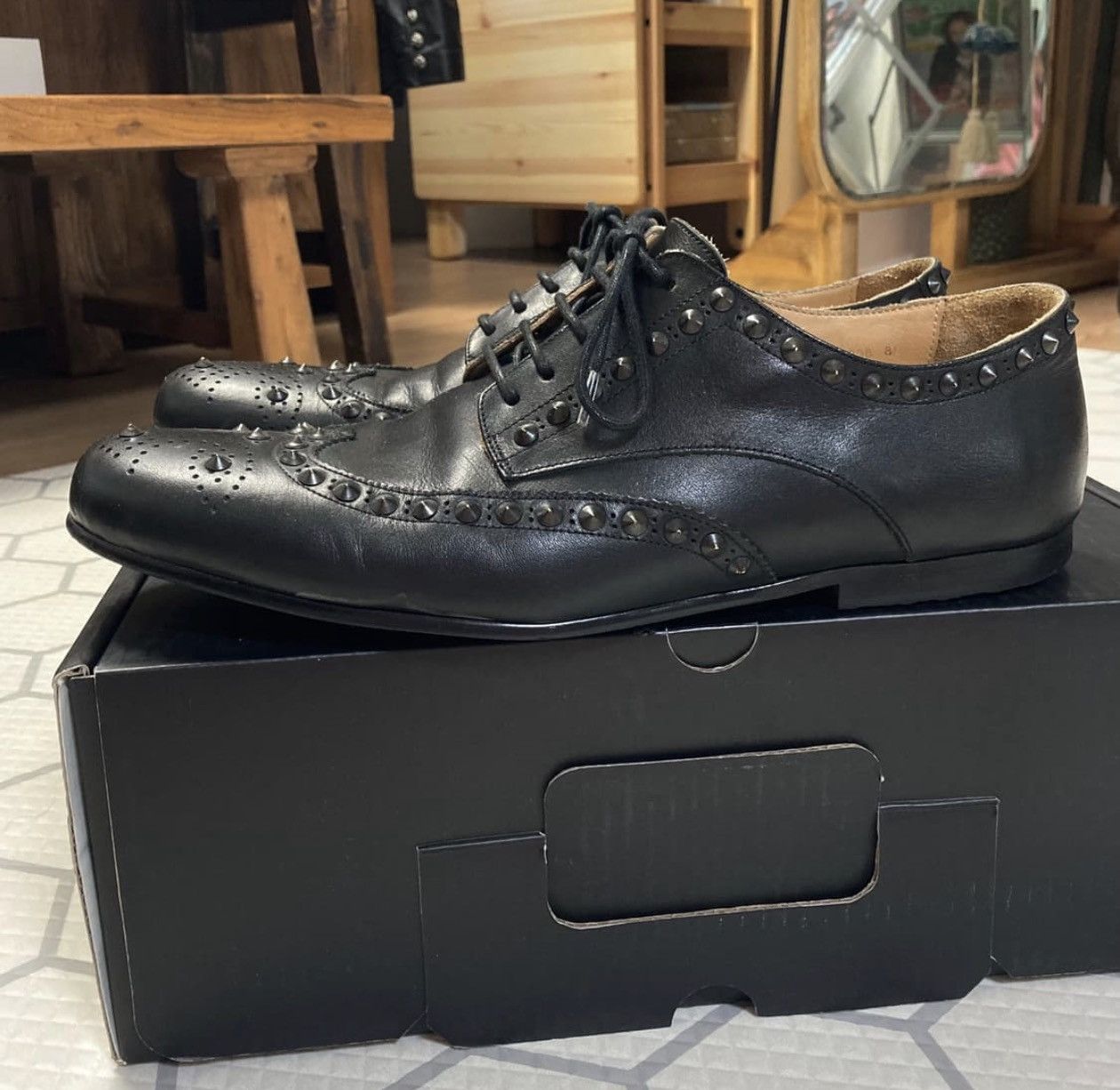 Number (N)ine Number (n)ine 13fw studded loafer Size US 8.5 / EU 41-42 - 2 Thumbnail
