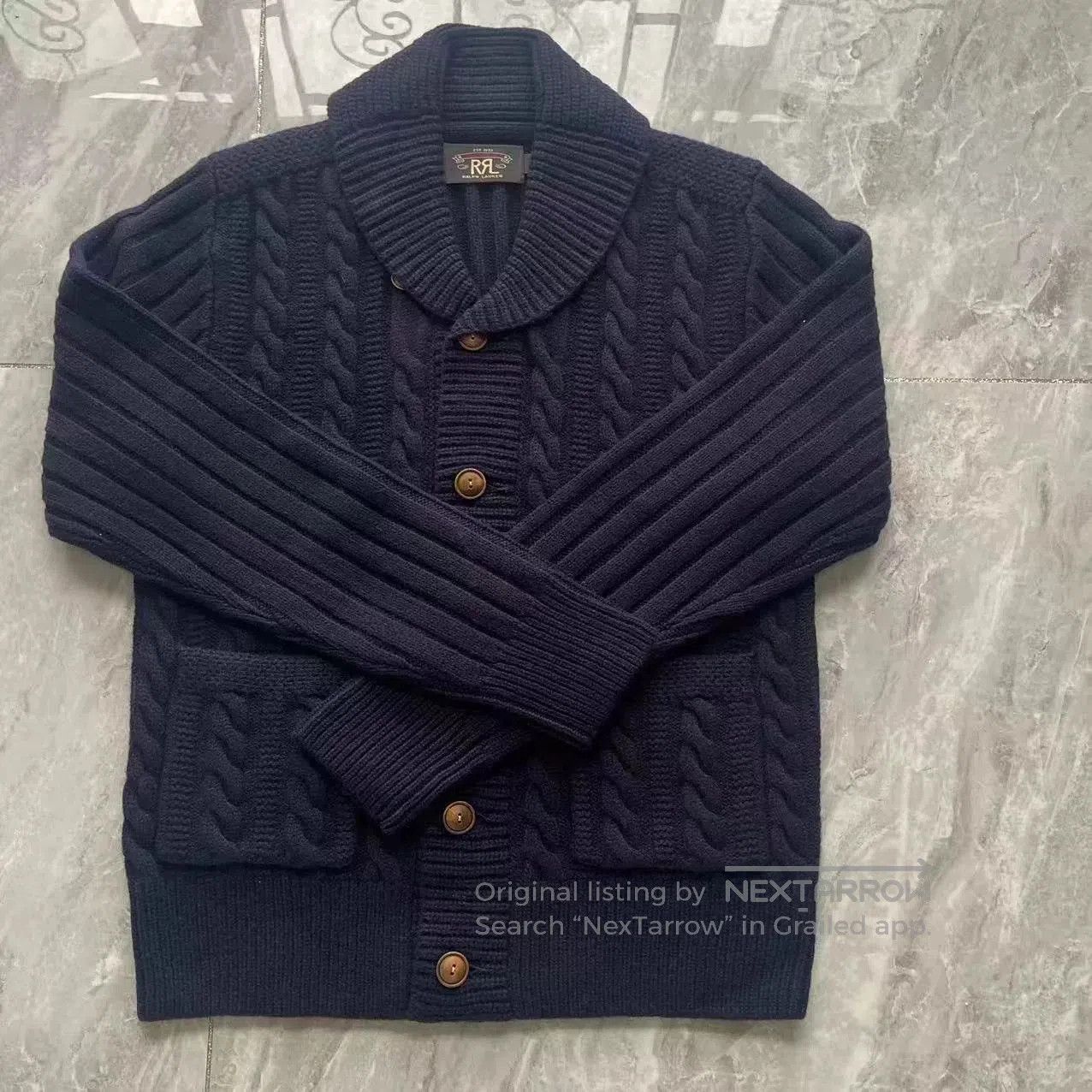 RRL Ralph Lauren RRL Ralph Lauren Cable Knit Cardigan. Size US M / EU 48-50 / 2 - 1 Thumbnail
