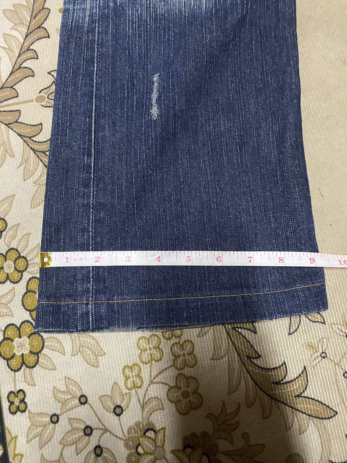 If Six Was Nine Japanese Brand Liberto Xxx Flare Distressed Denim Size US 33 - 22 Thumbnail