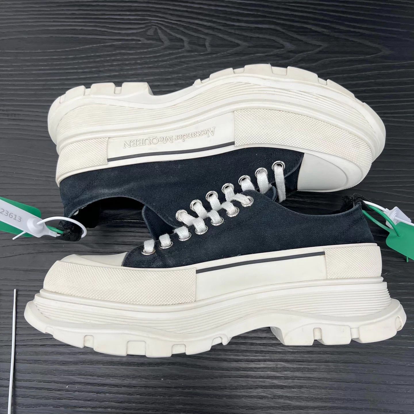 Alexander McQueen McQ Black & White Martin Boots 43 Lining Wear Original Box Size US 10 / EU 43 - 3 Thumbnail