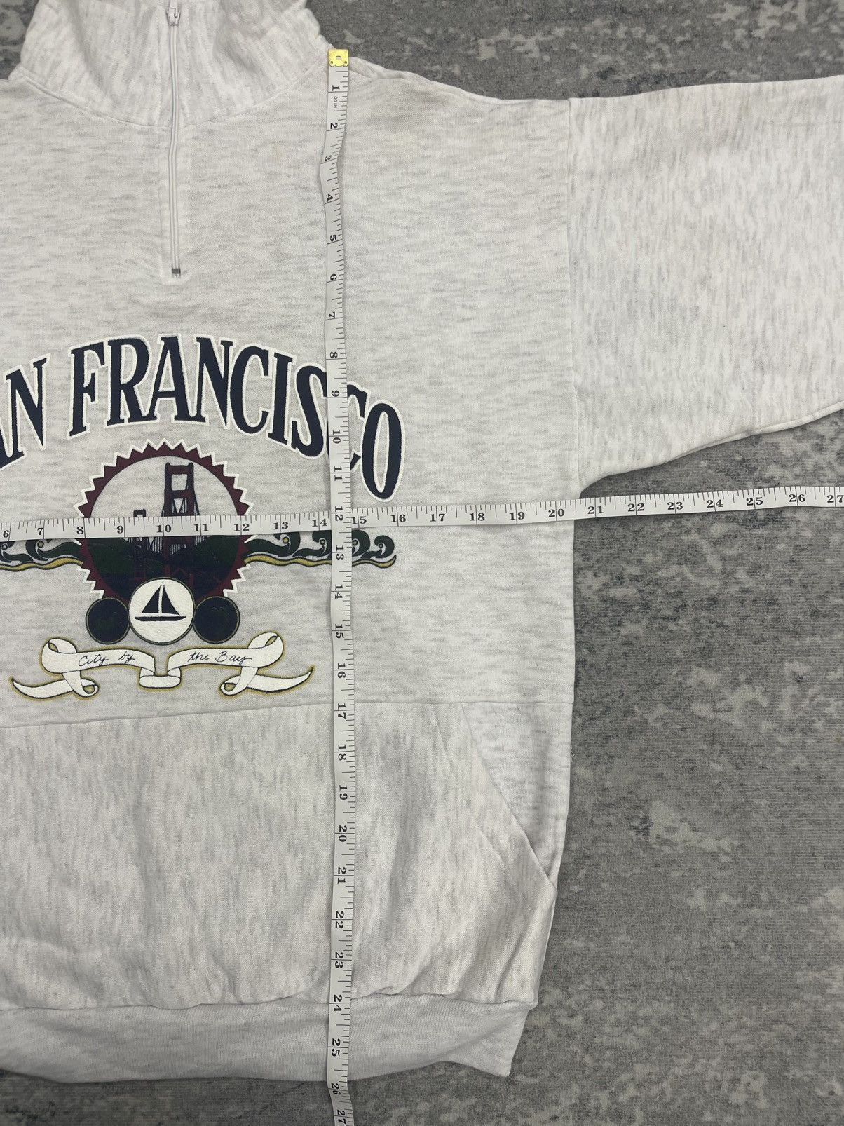 NFL Vintage San Francisco Quarter Zipper Sweatshirt s8 Size US M / EU 48-50 / 2 - 8 Thumbnail