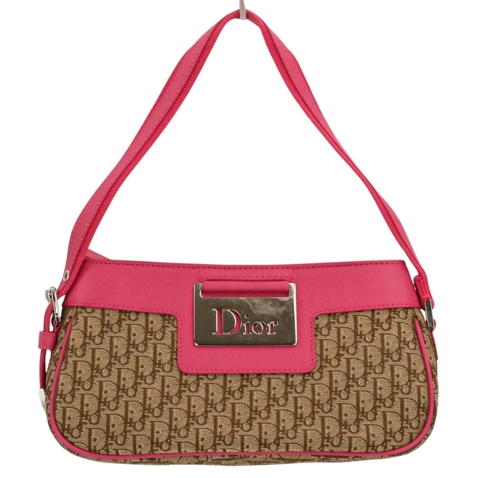 Dior Christian Dior Trotter Street Chic Handbag, Beige Pink, Women's Size ONE SIZE - 1 Thumbnail