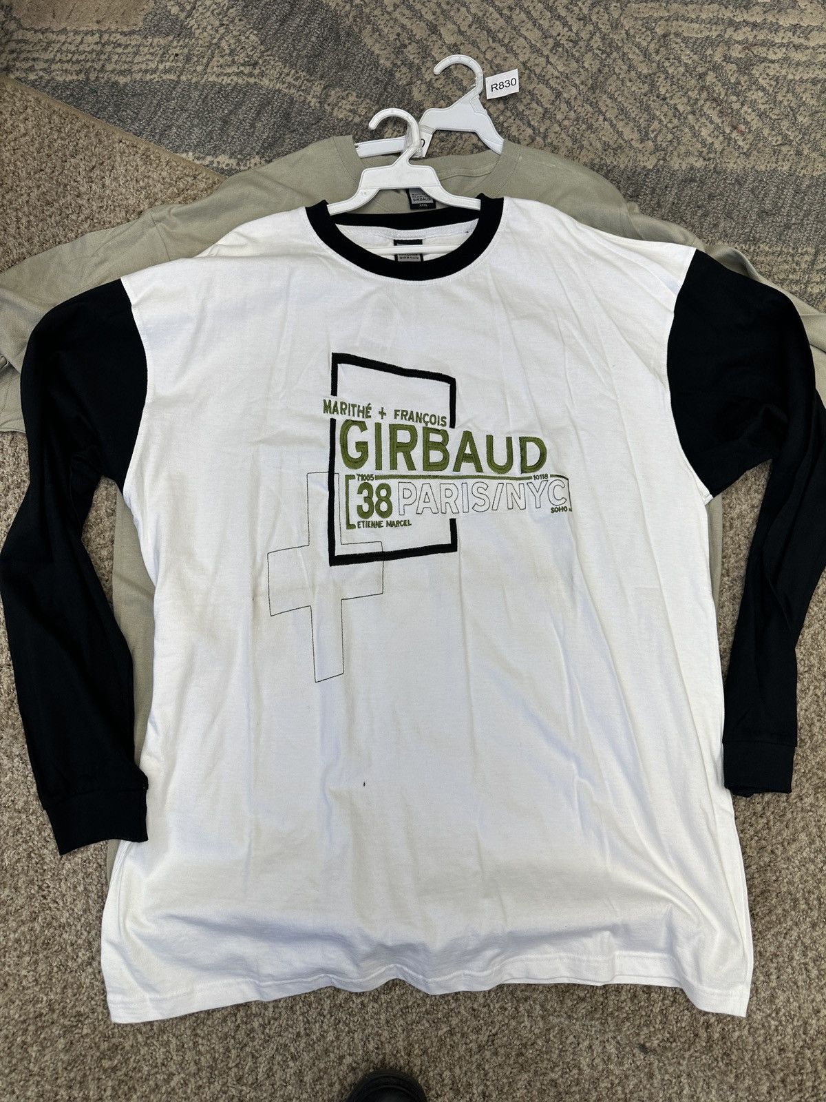 MARITHE FRANCOIS GIRBAUD 90s 再構築 shirt L Deadstock Vintage 90s Marithe Francois Girbaud Mens 3XL