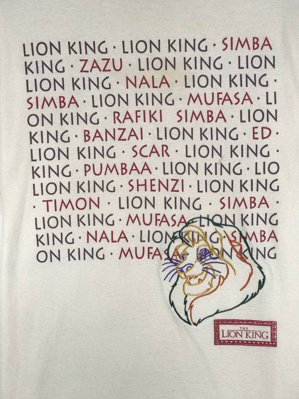 Disney × Vintage vintage 90s Lion king simba cartoon animal Size US L / EU 52-54 / 3 - 3 Thumbnail