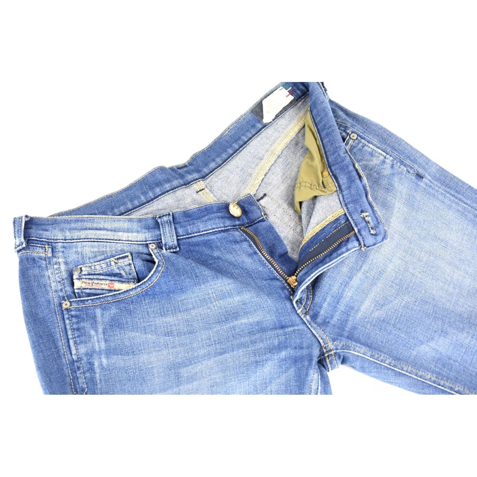Diesel DIESEL Doozy 0071Y Stretch Jeans Regular W32/L34 Blue Zip Fly Women's Size 24" / US 00 / IT 34 - 4 Thumbnail