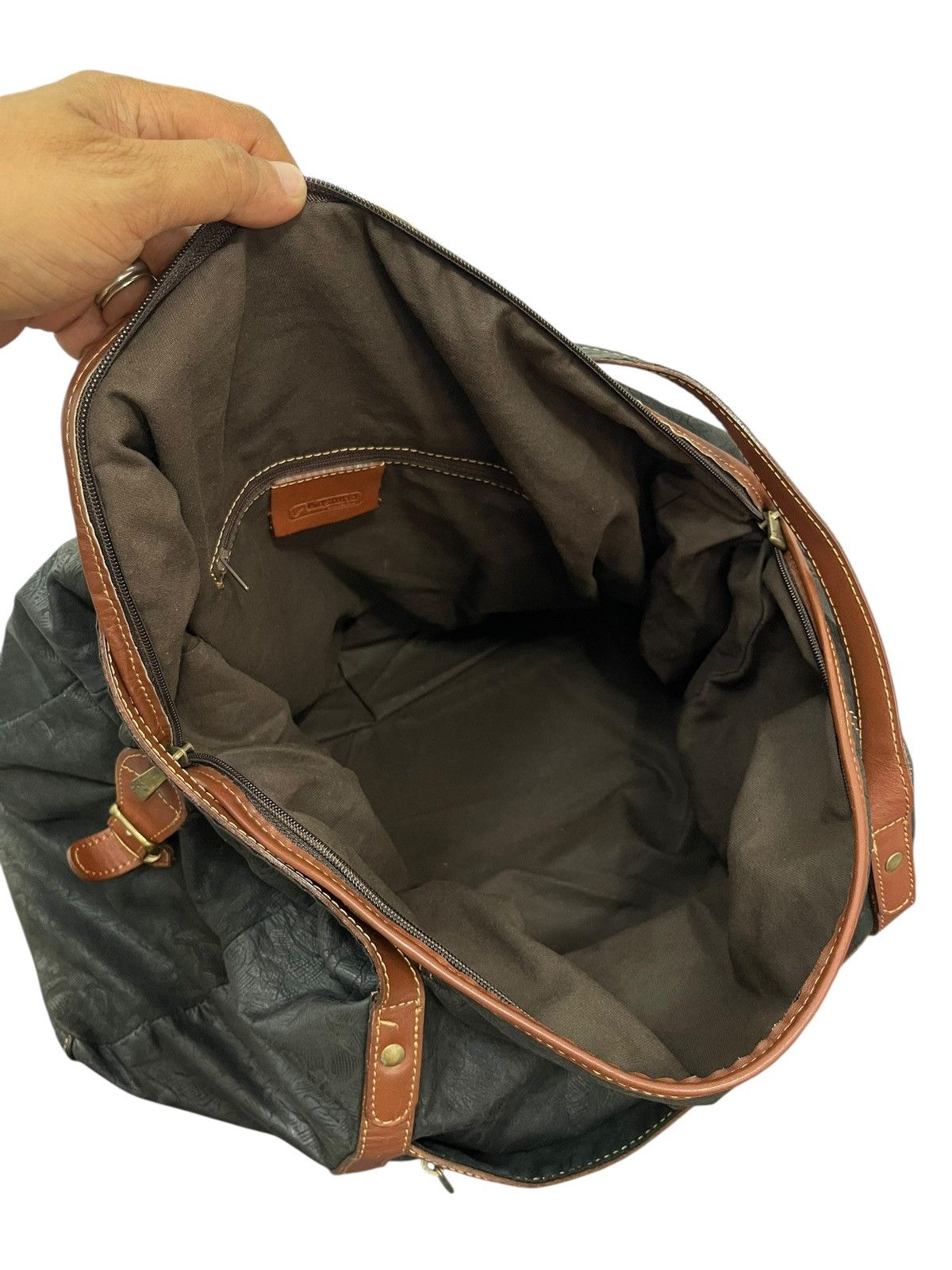 Genuine Leather Full Leather Kastoria Barcelona Duffle Travel Bag 6🟩 Size ONE SIZE - 20 Thumbnail