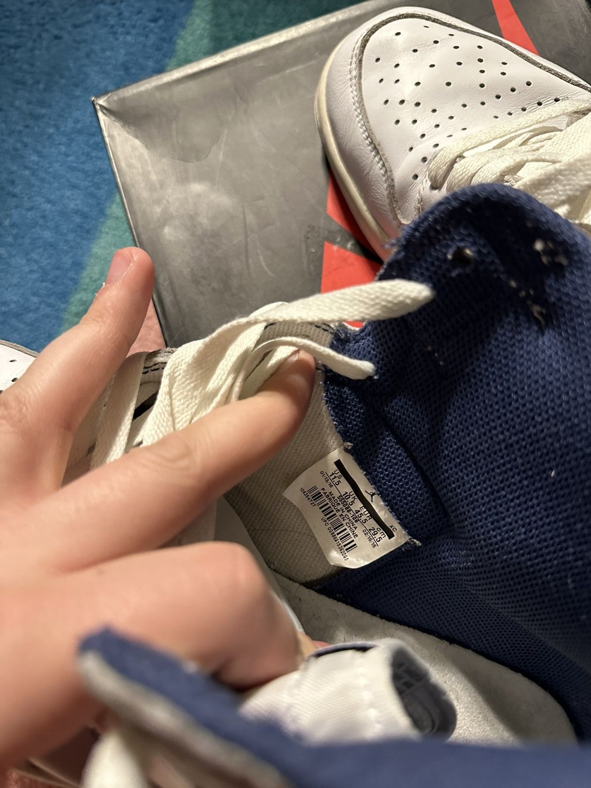 Jordan Brand Jordan 1 Retro Metallic Navy (2016) Size US 11.5 / EU 44-45 - 5 Thumbnail