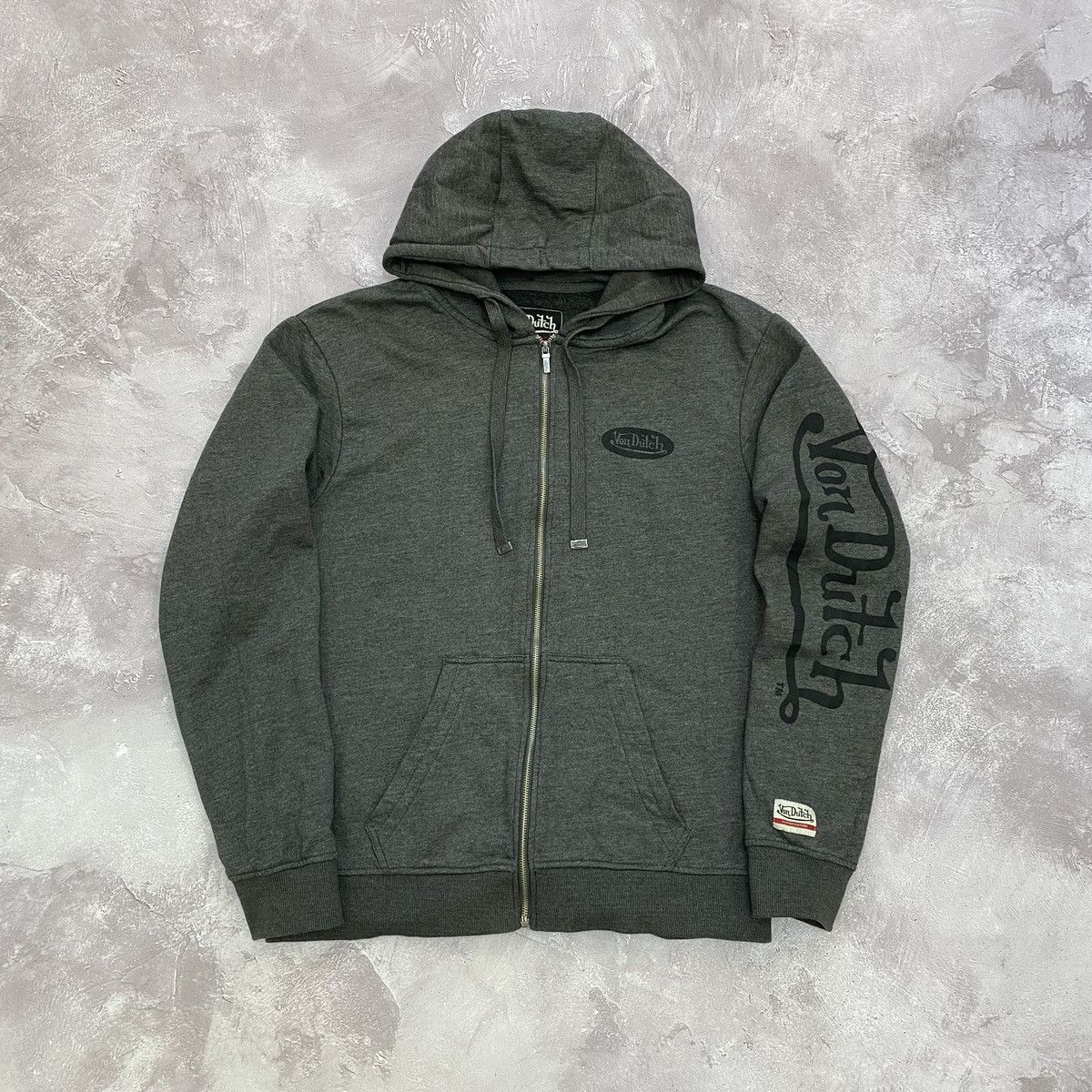 Von Dutch Y2K Hype Von Dutch Big Logo Graphic Print Zip Hoodie Size US XL / EU 56 / 4 - 1 Thumbnail