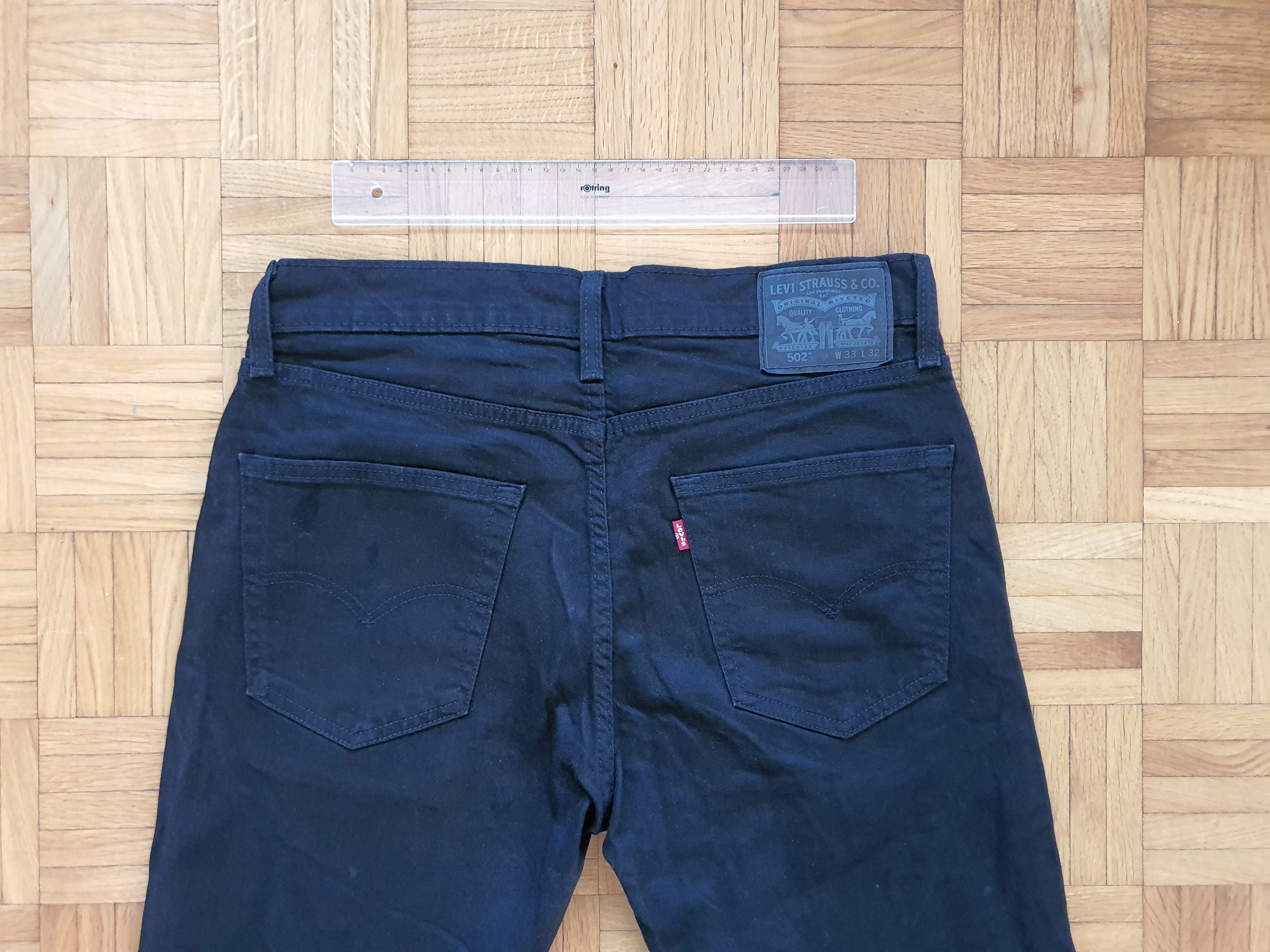 Levi's '502 Taper Jeans' (PC9: 29507-0001) - Black - Sz W33 L32 Size US 33 - 10 Thumbnail