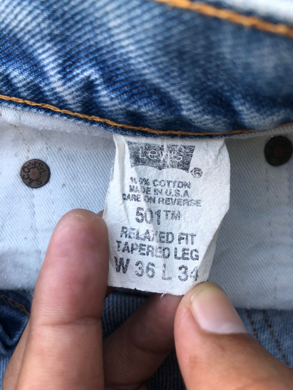 Vintage Levi's 501 Big E Denim Jeans