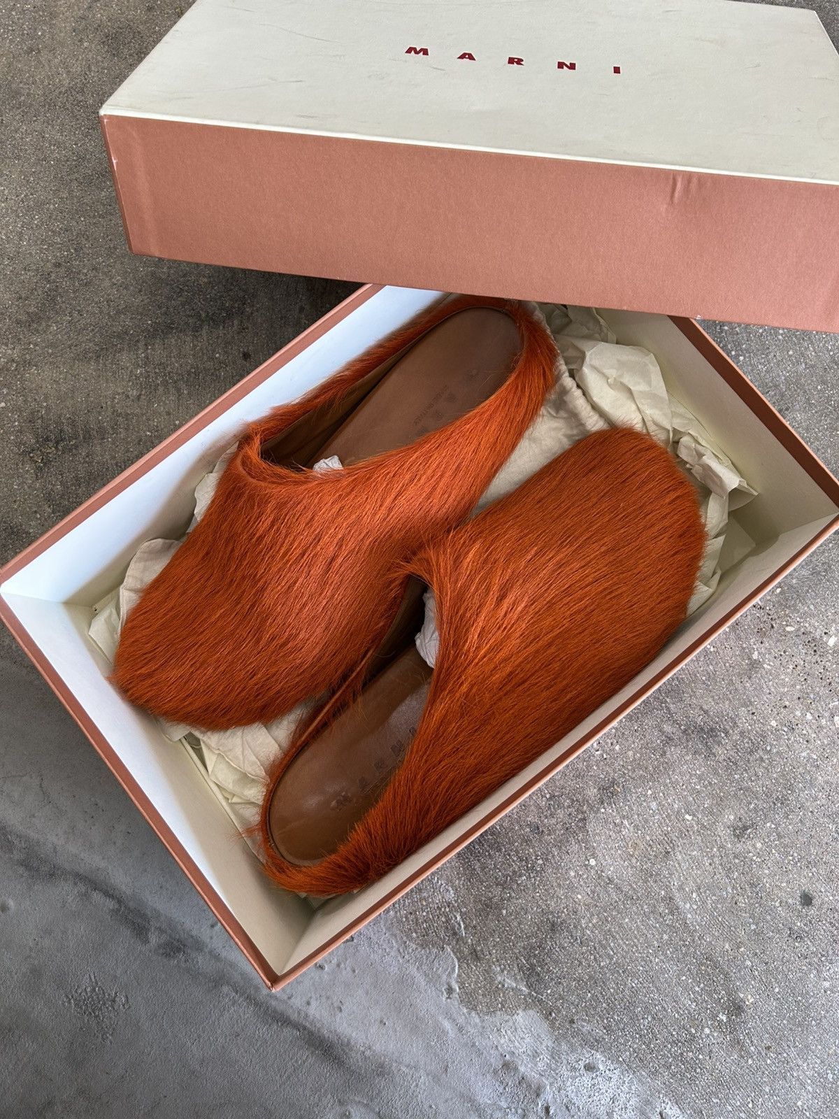 Marni Fussbett Sabot Brick