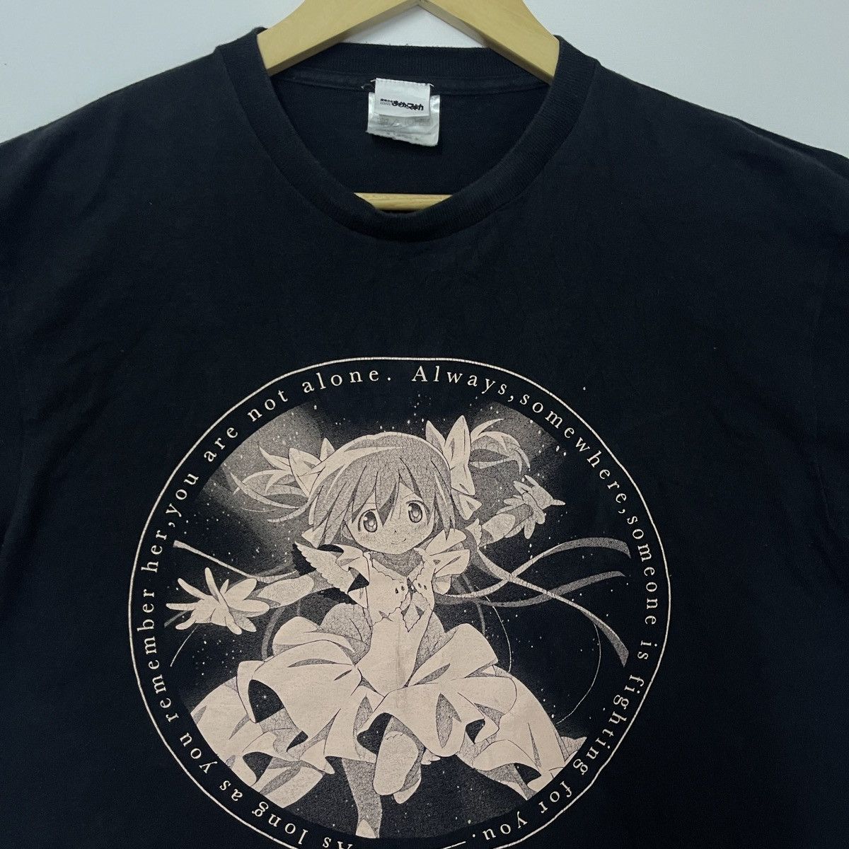 Anime × Vintage Magical Girl Anime Graphic Tee Black Cotton Size US L / EU 52-54 / 3 - 2 Thumbnail