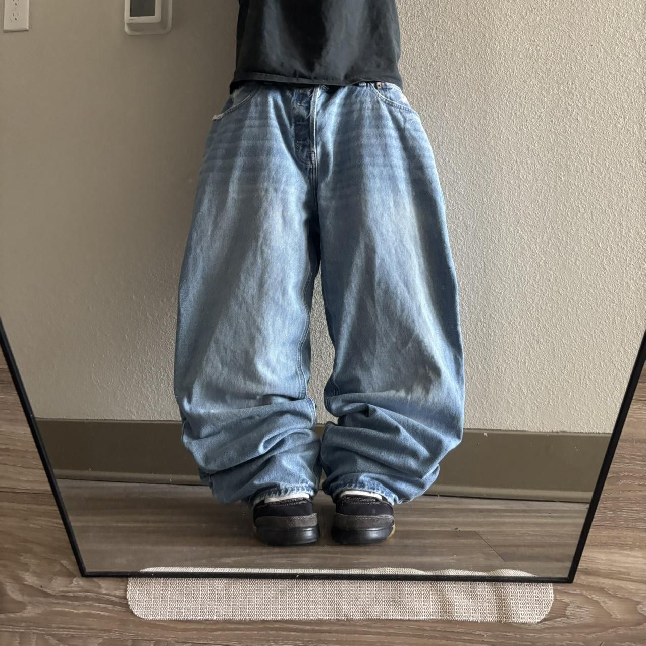 Japanese Brand Crazy Vintage Y2K/2000s Baggy Light Wash Skater Style Denim Jeans! 38x33 Size US 38 / EU 54 - 1 Thumbnail