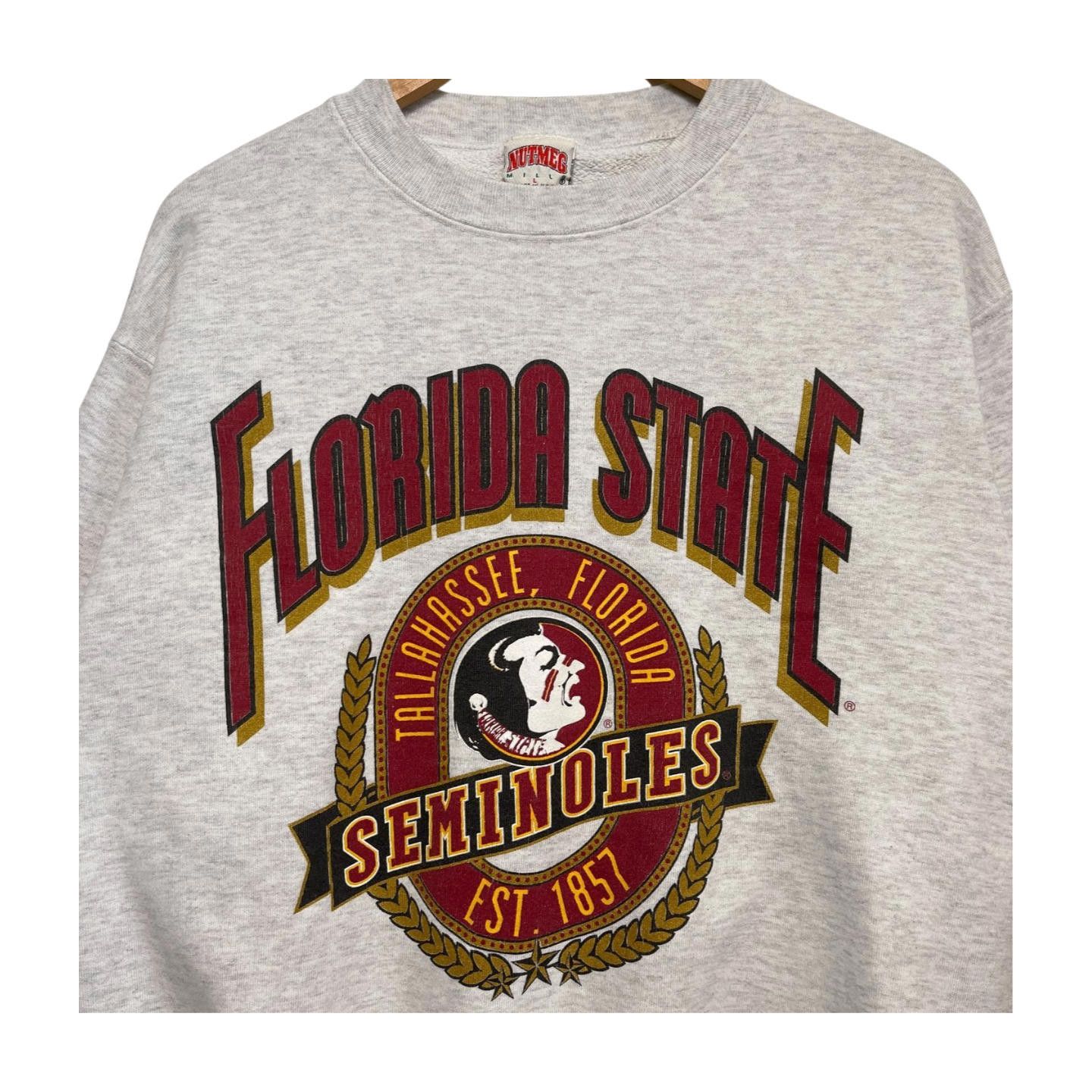 Nutmeg × Vintage Vintage 90s Florida State Seminoles Nutmeg Sweatshirt Size L Size US XL / EU 56 / 4 - 2 Thumbnail